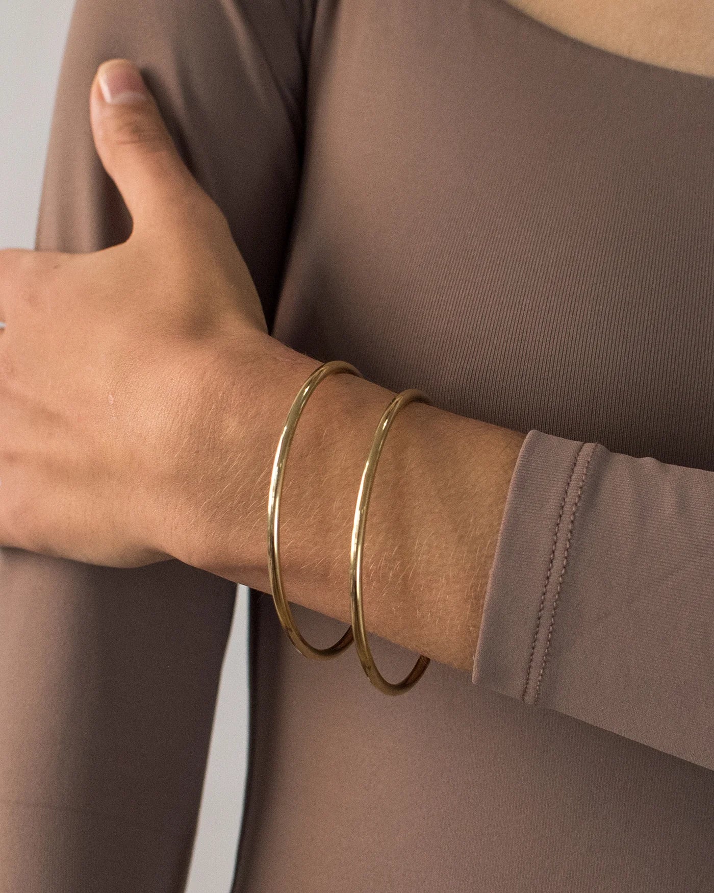 Dane Bangle Gold Set | 2 pack
