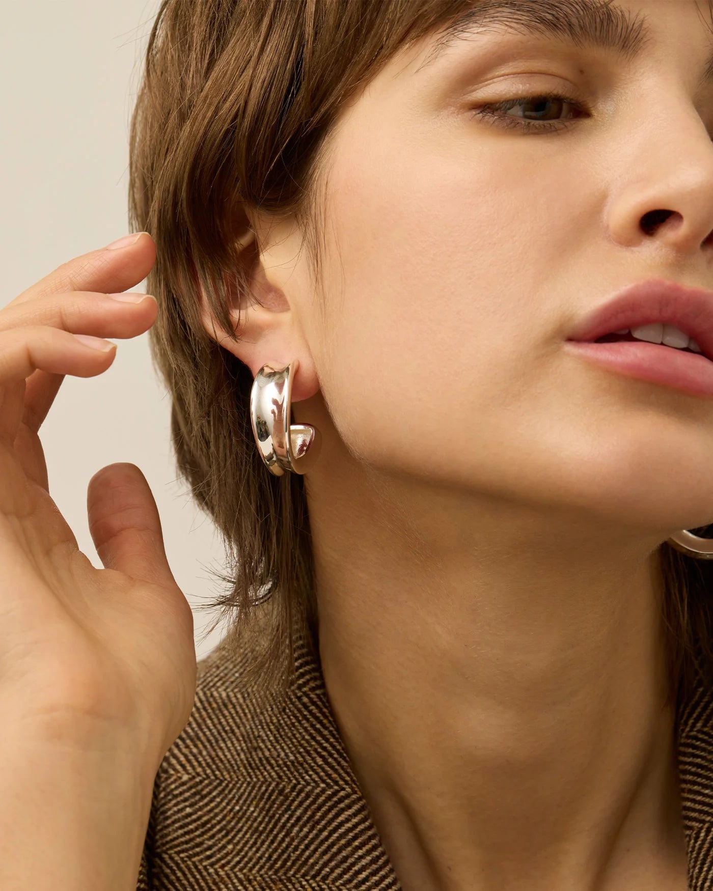 Doune Hoops in Silver