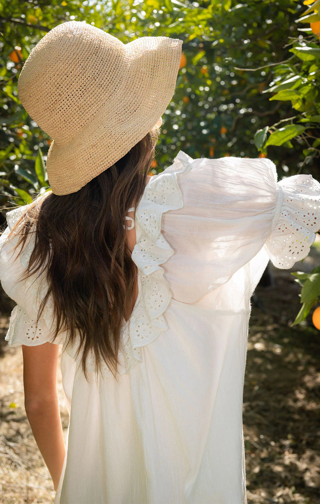Toulouse Dress in White Eyelet