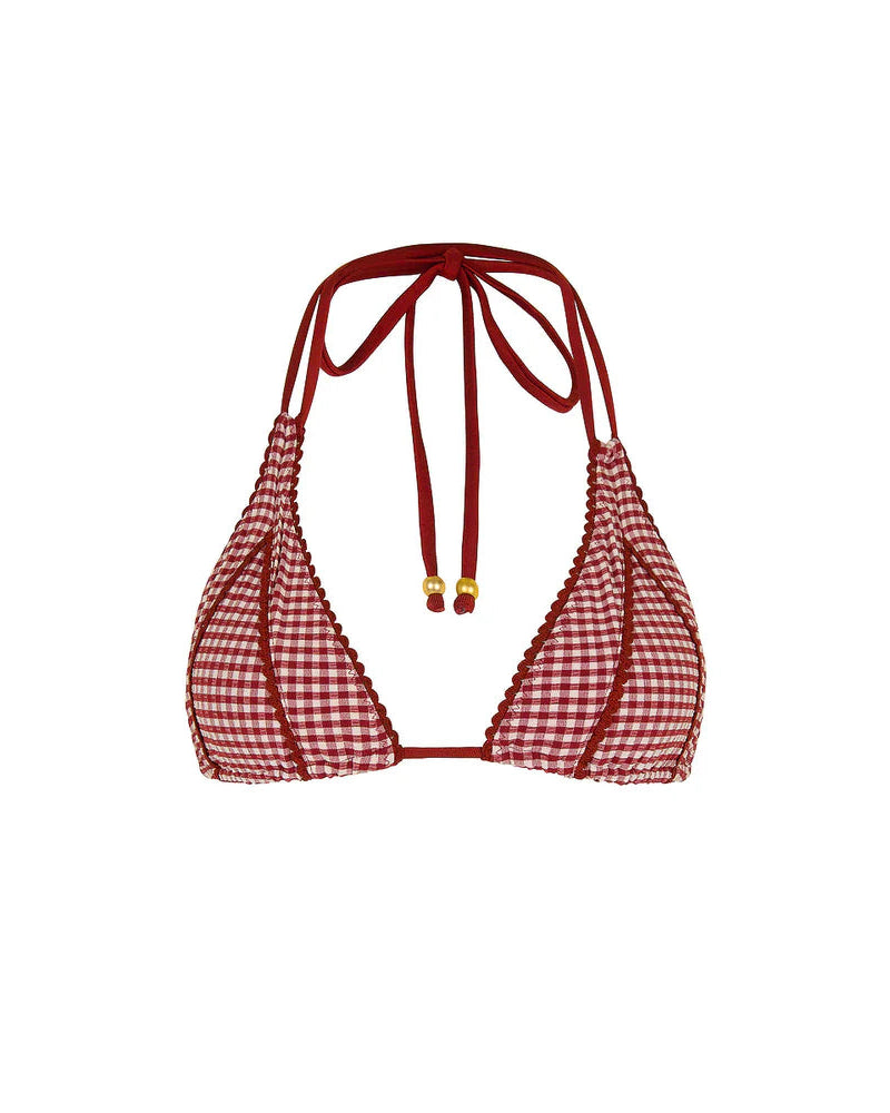 Decorative Panel Halter Bikini Top | Coco Kisses