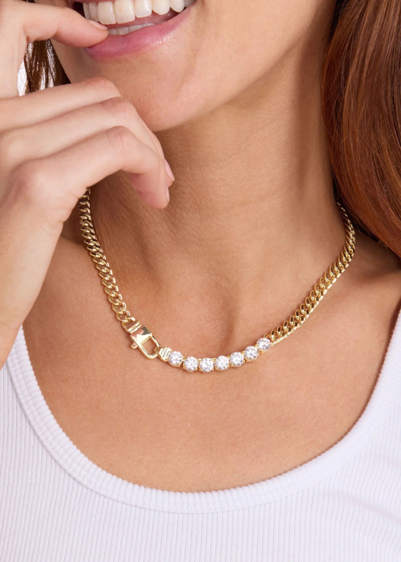 Julian Loves Diamonds Necklace | Gold