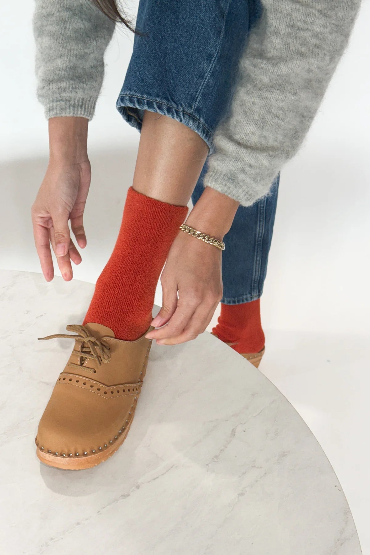 Cloud Socks | Burnt Orange