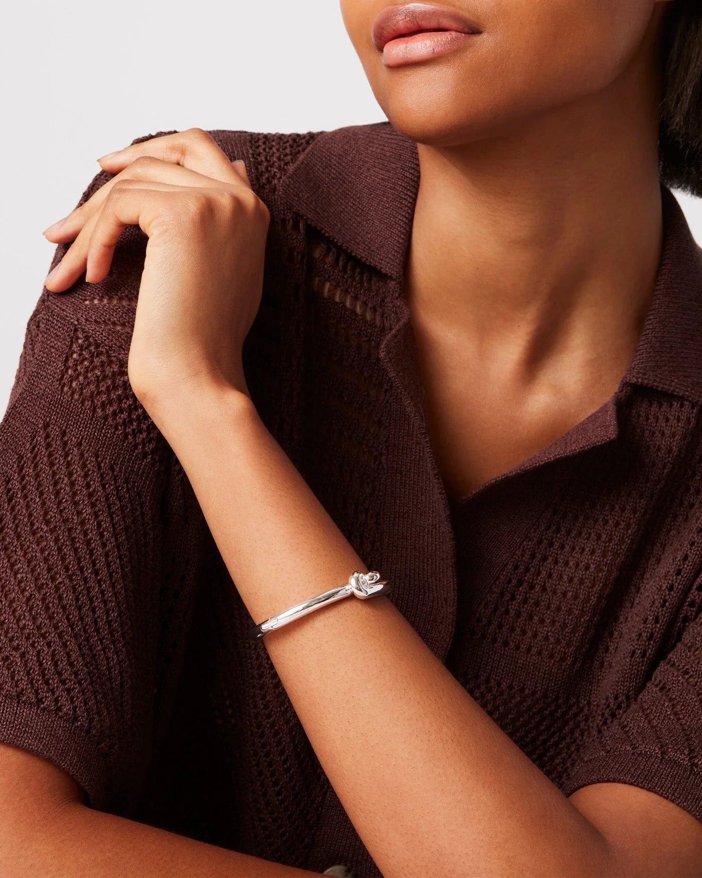 Maeve Bangle in Silver