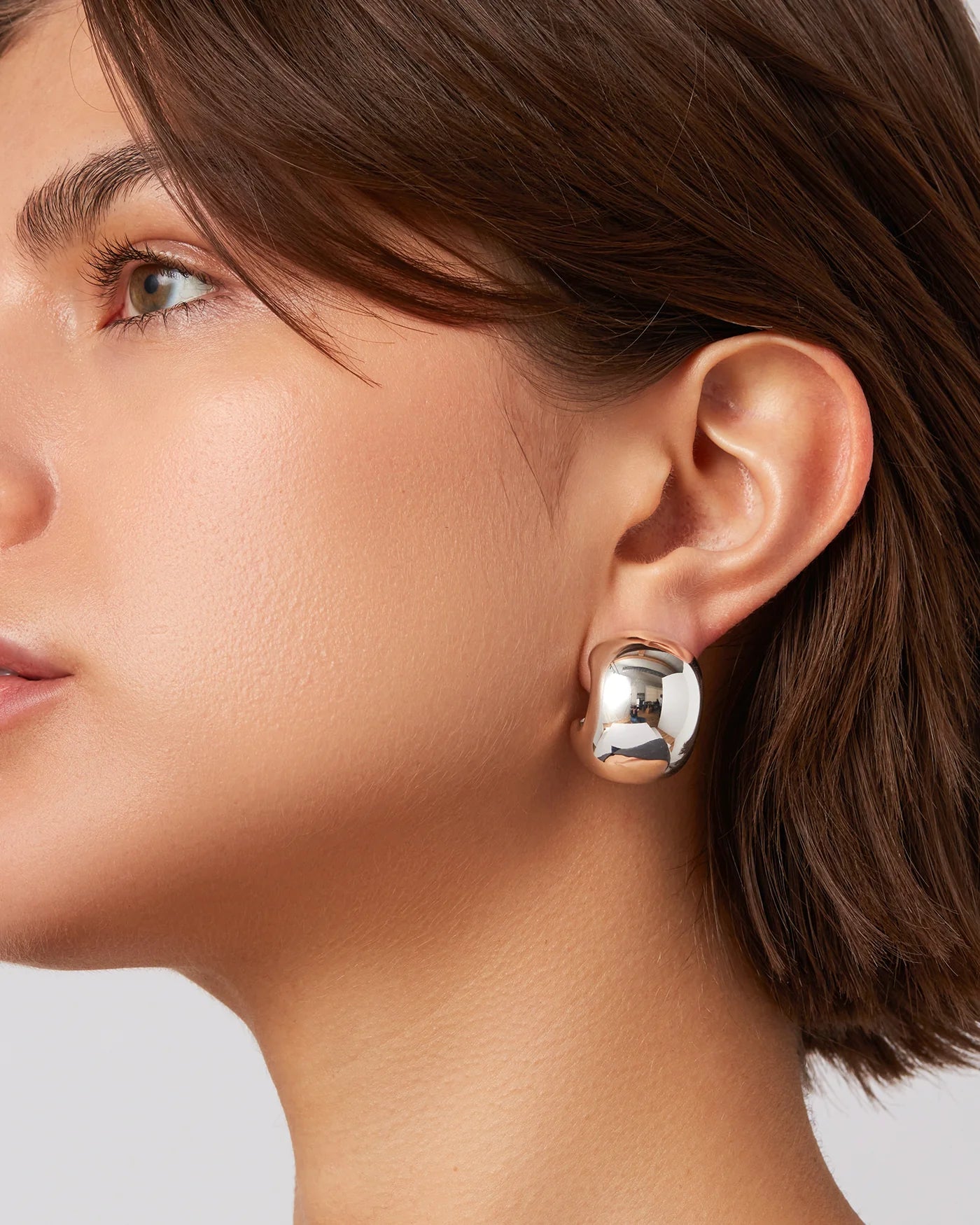 Gemma Hoops | Silver