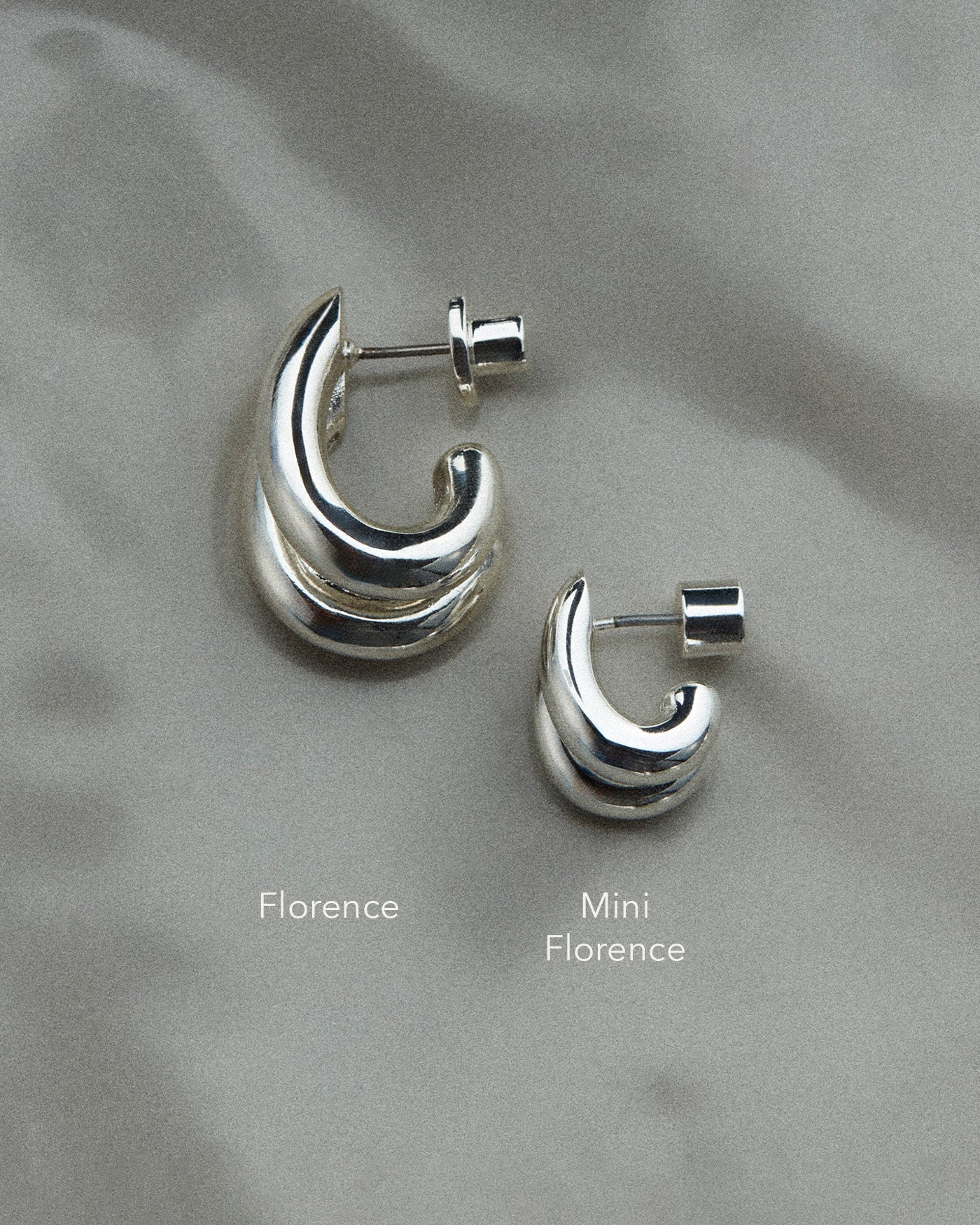 Mini Florence Earrings | Silver