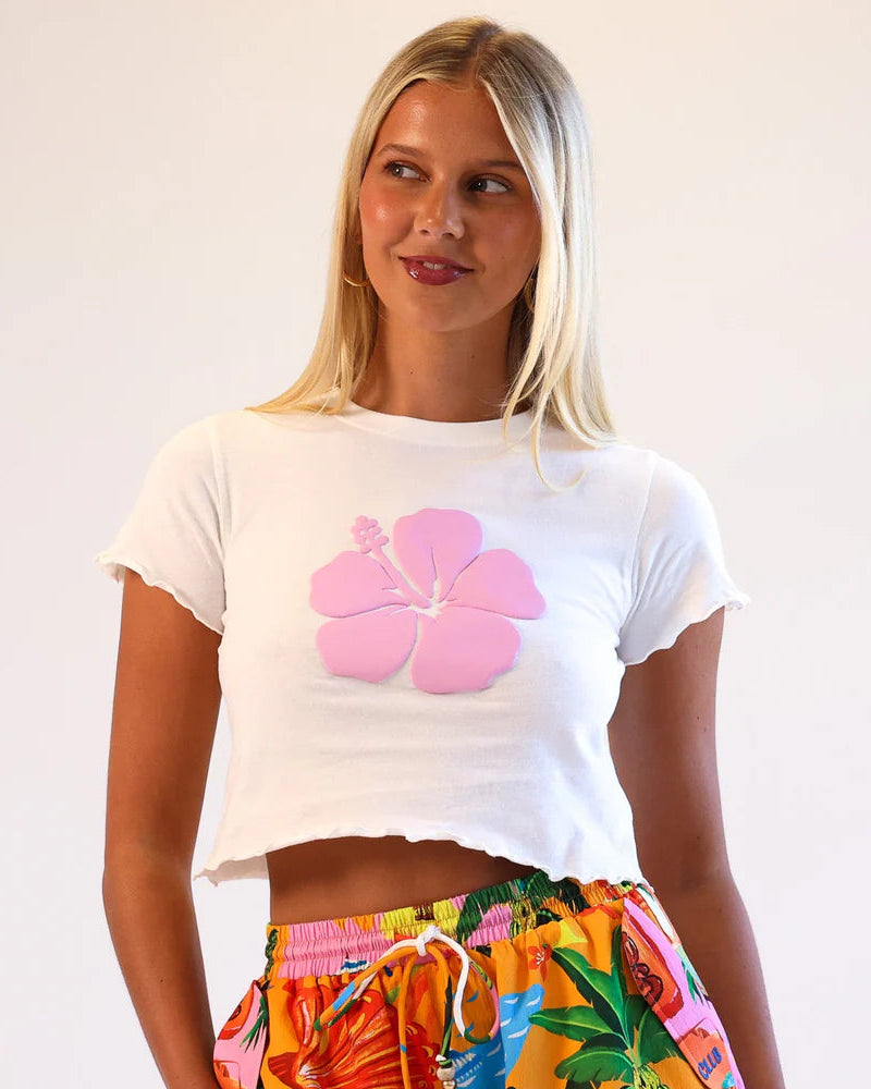 Lettuce Cropped Mini Tee