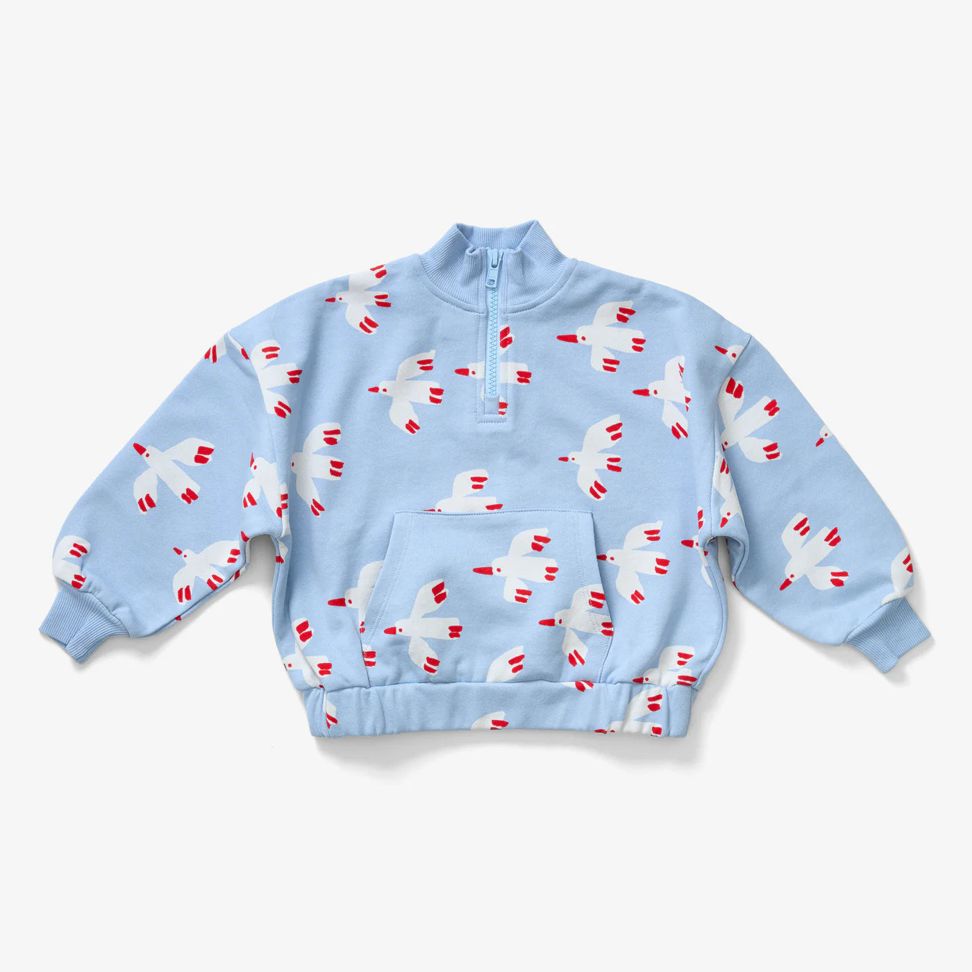 Kids Quarter Zip | Bird Sky