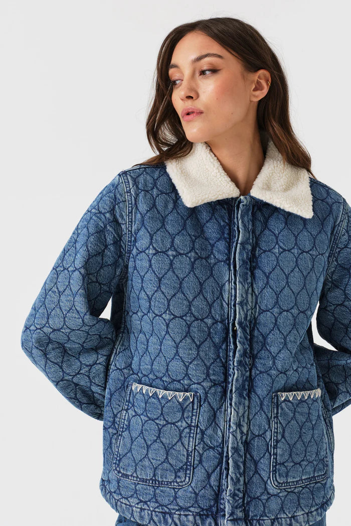 Frida Sherpa Quilted Jacket