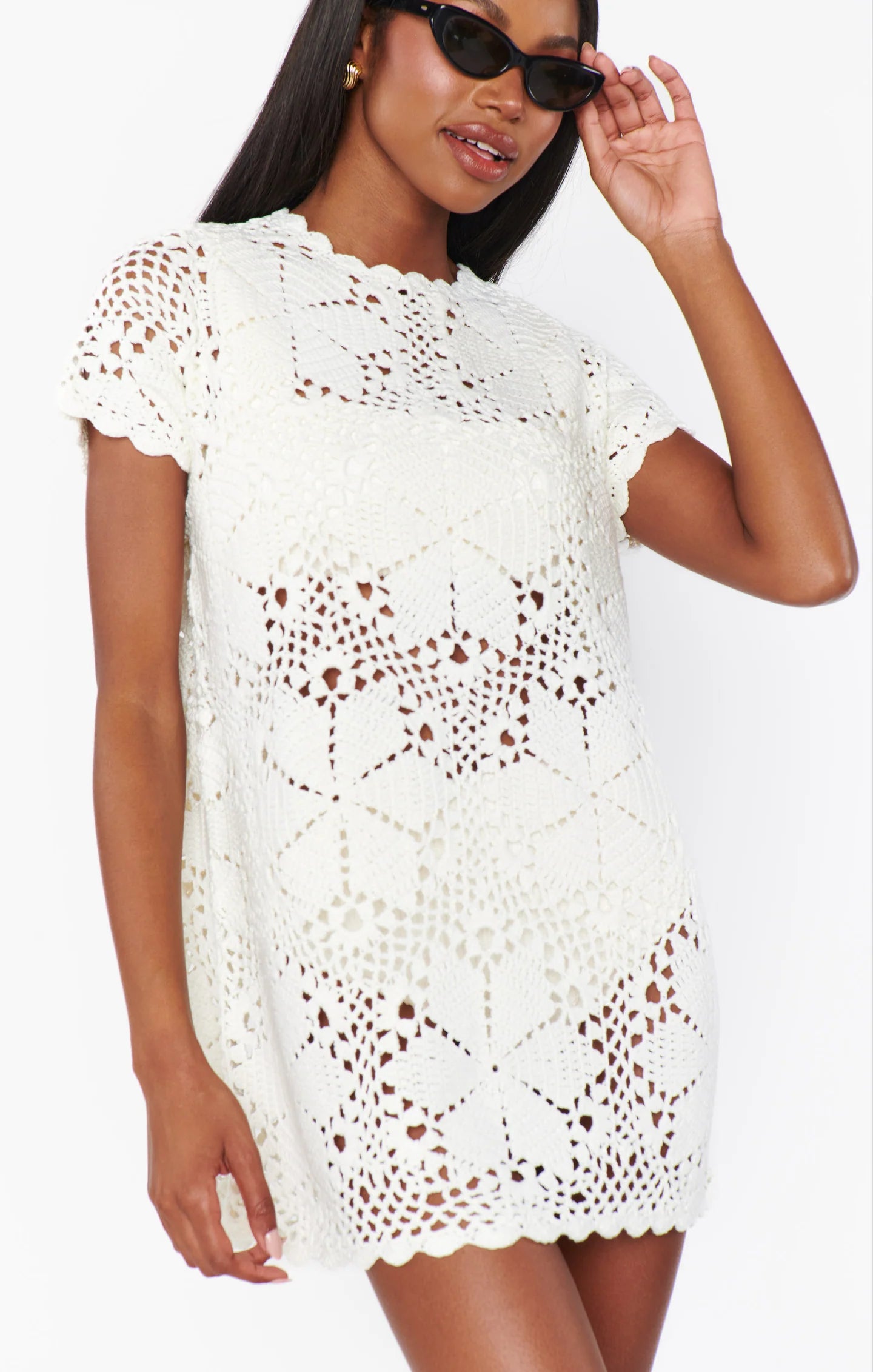 Cleo Coverup in Salty Crochet