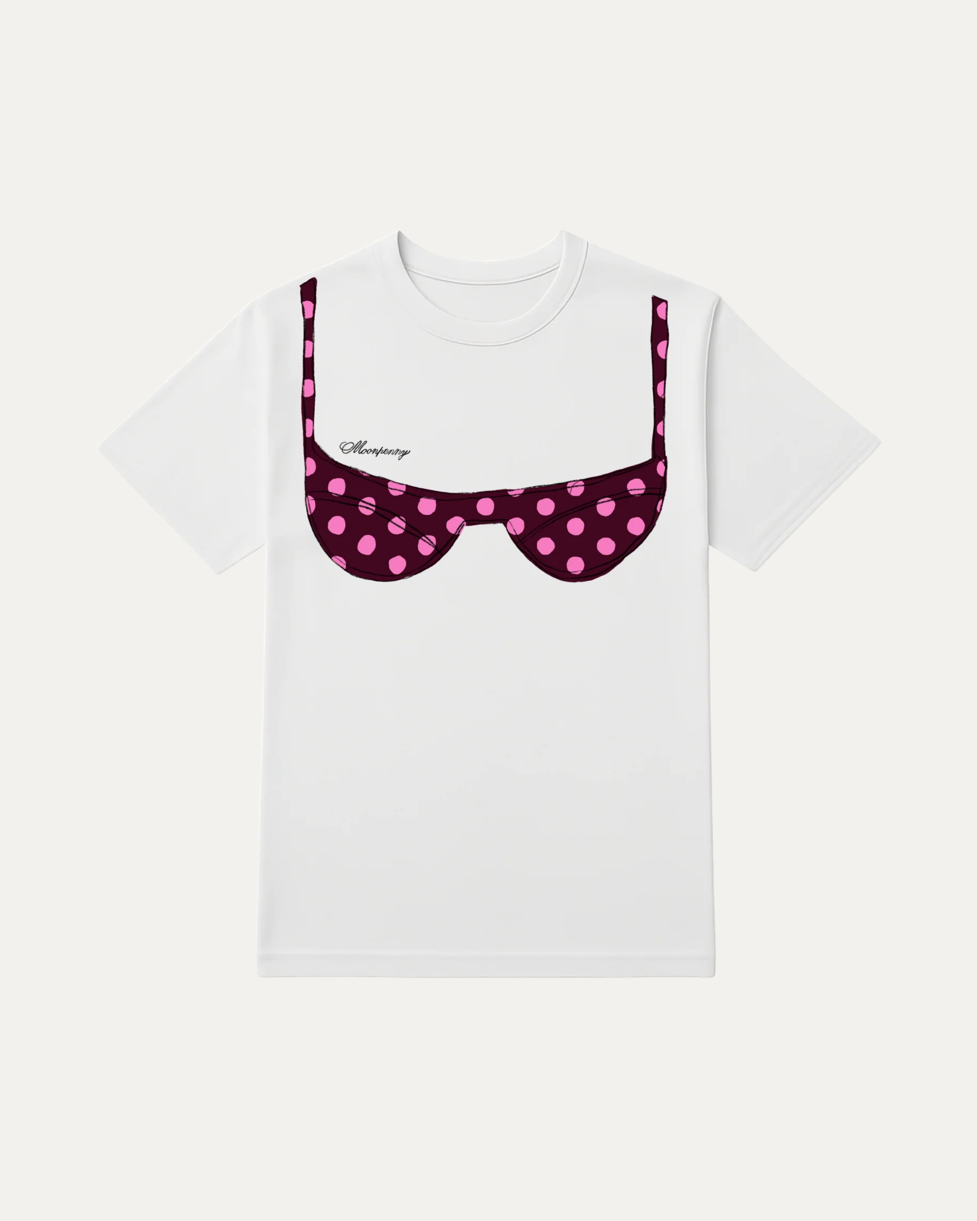 Bikini Coverup Tee | Polka Dot
