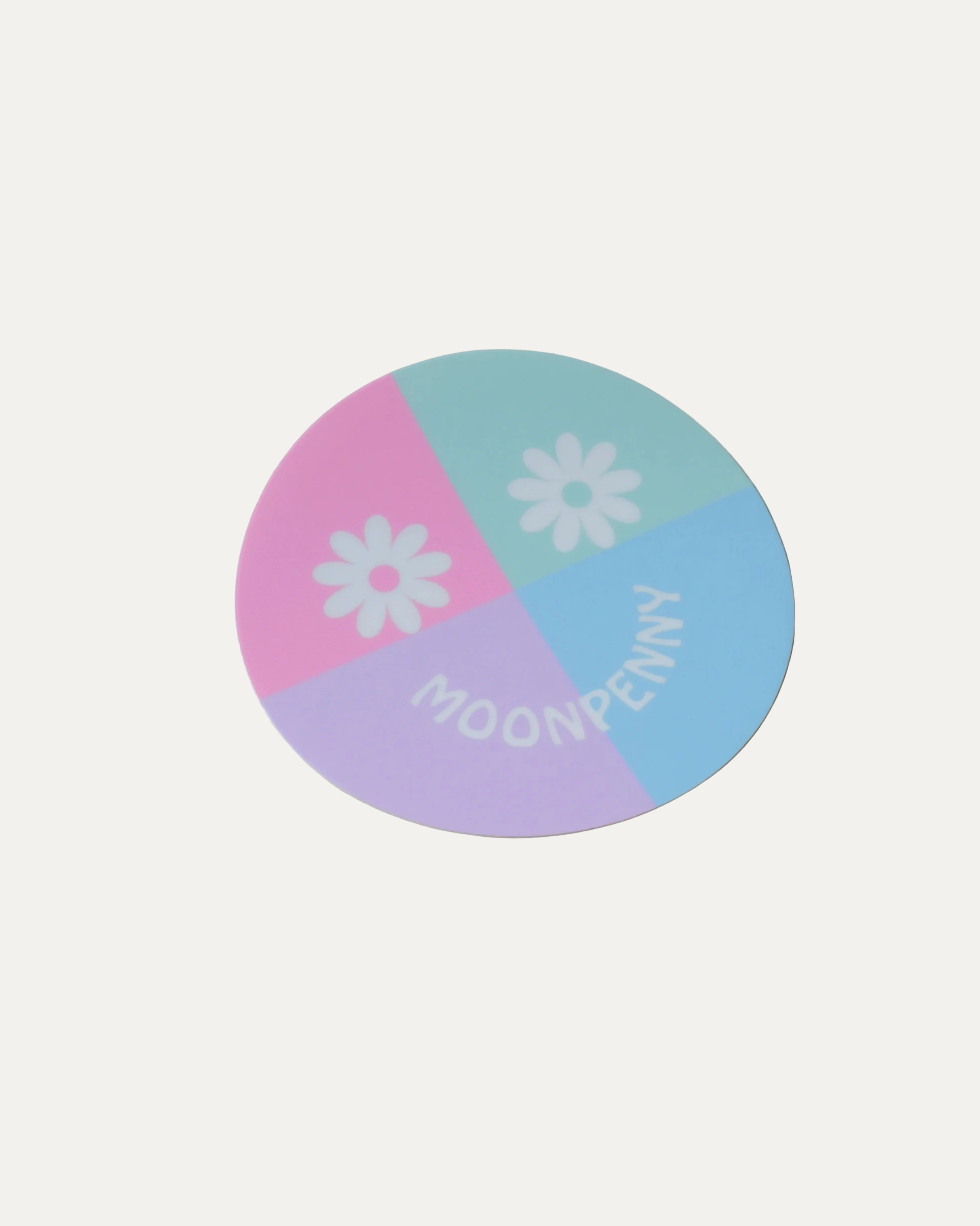 Daisy Face Vinyl Sticker | Cotton Candy