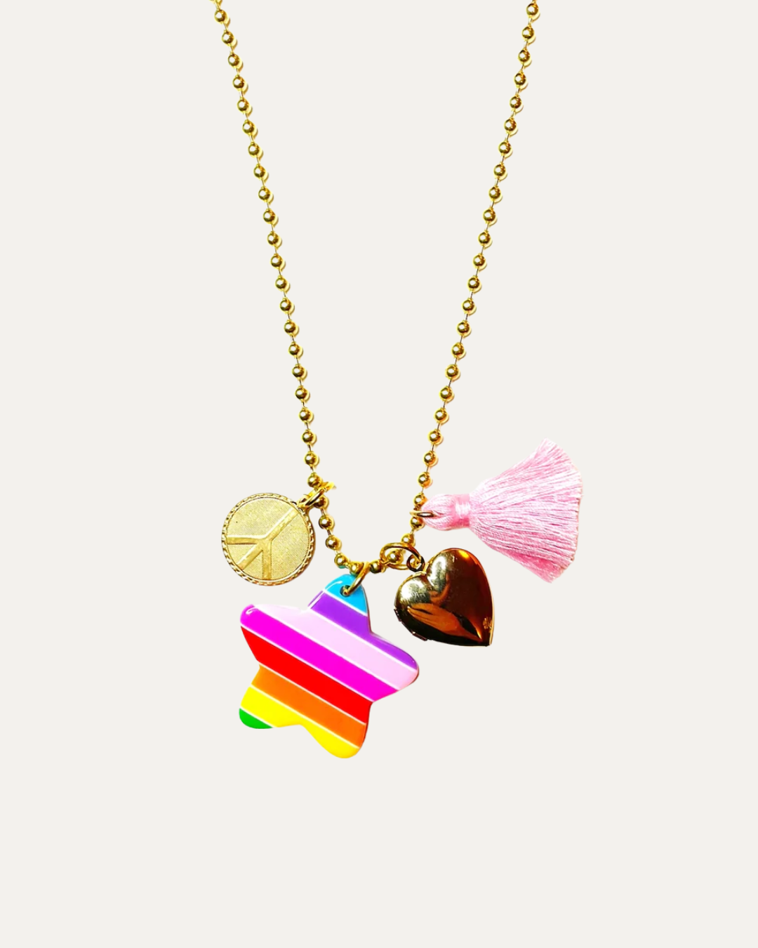 Love & Peace Charms Necklace