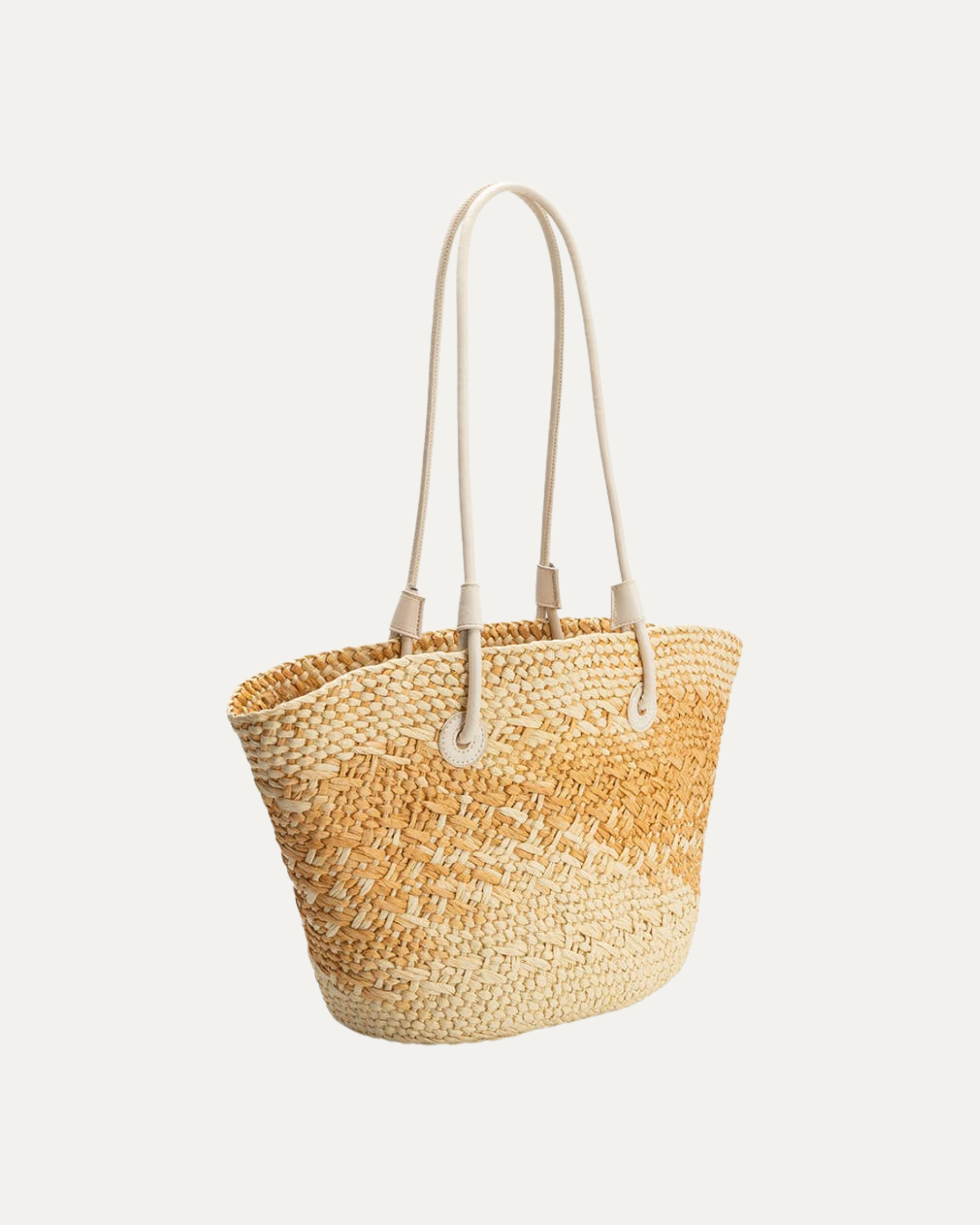Sunset Wheat Straw Tote Bag