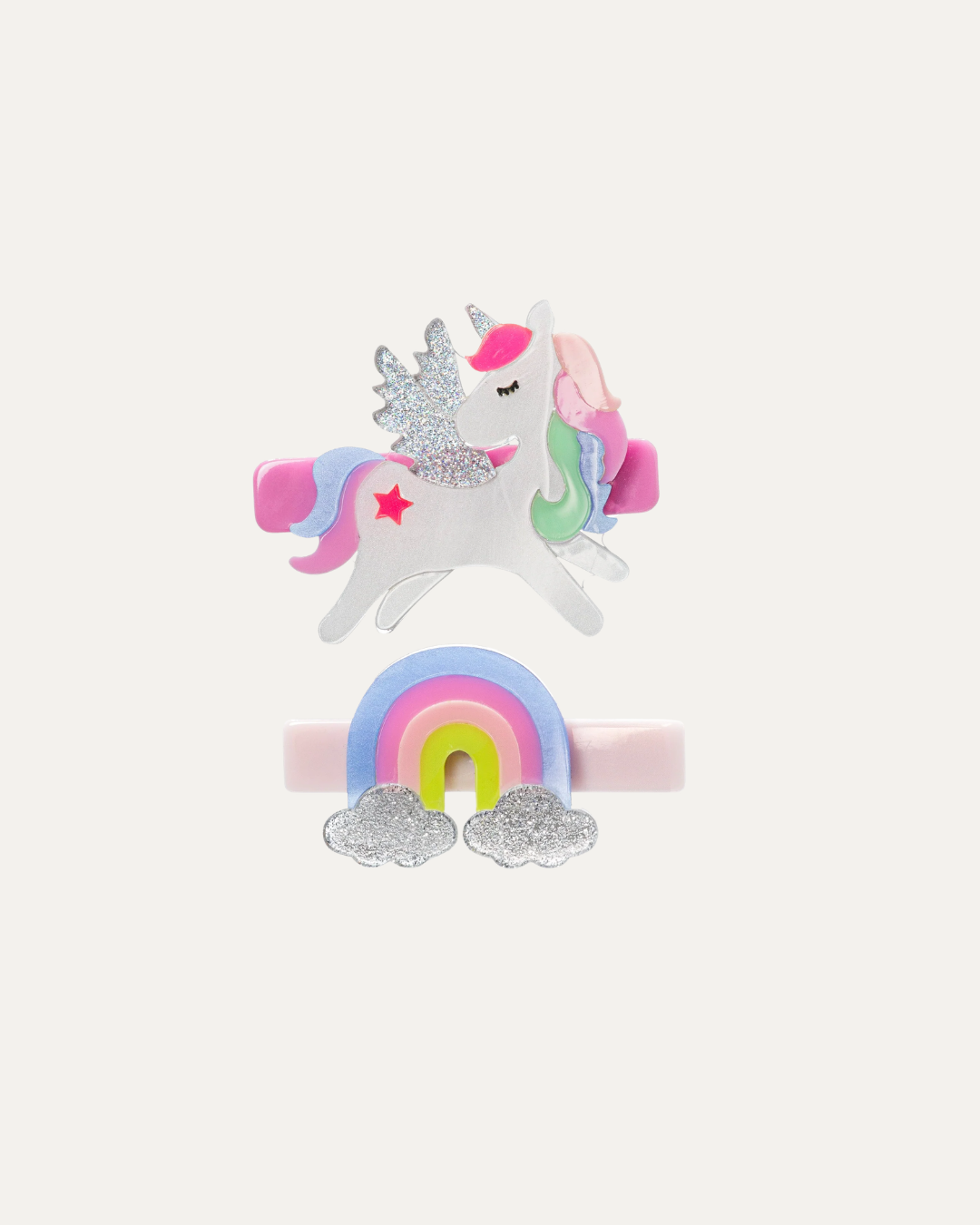 Unicorn Pastel Hair Clips