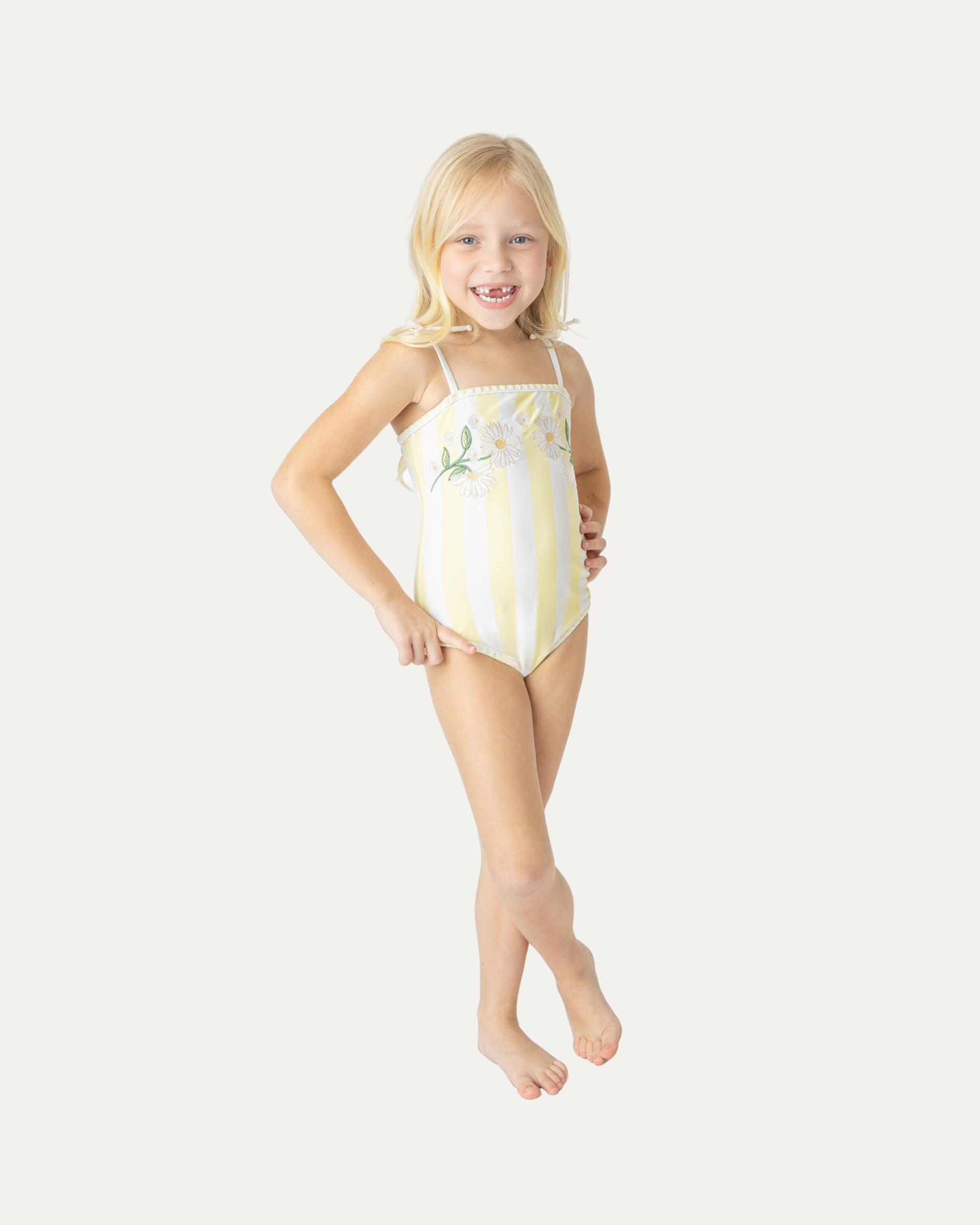 Embroidered One Piece Swimsuit
