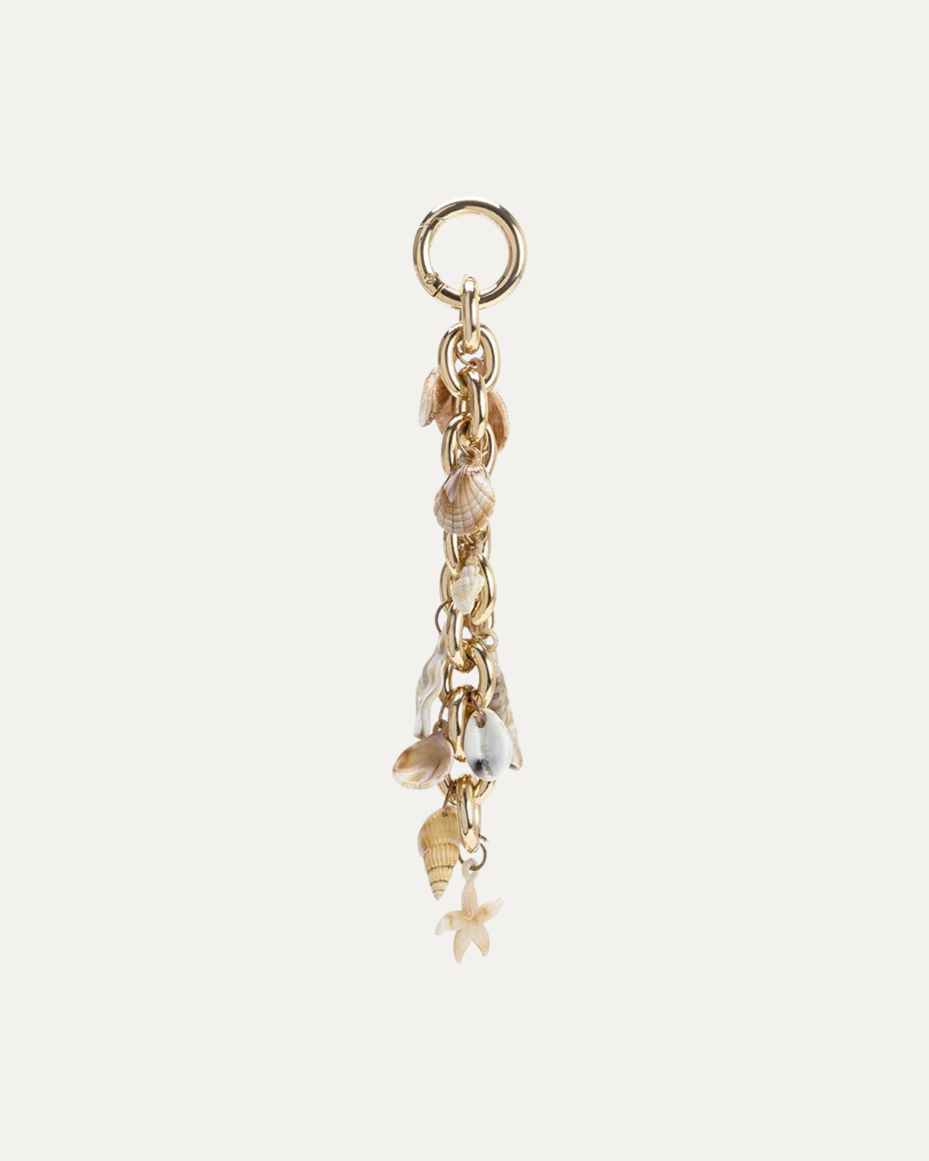 Seashell Gold Bag Charm