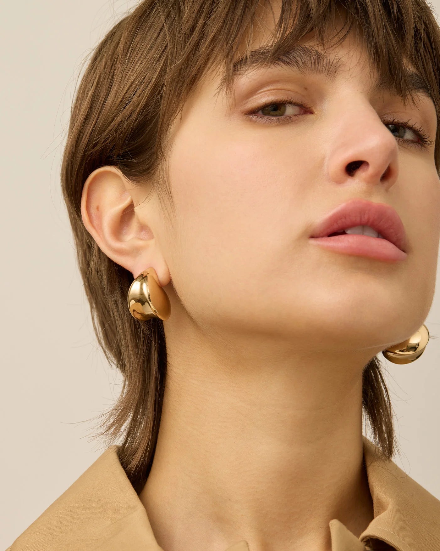 Nouveaux Puff Earrings | Gold