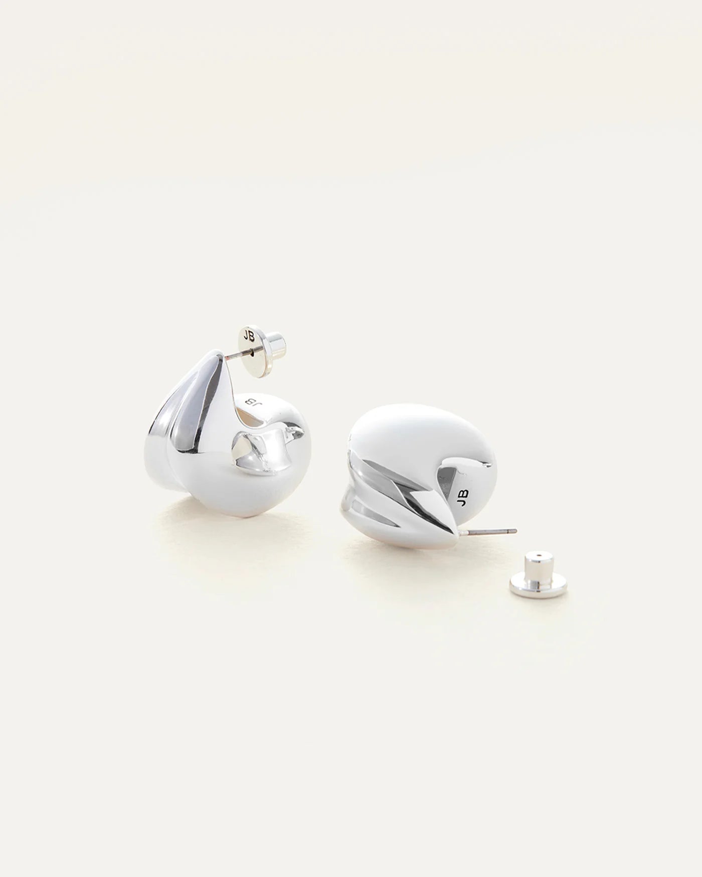 Nouveaux Puff Earrings | Silver