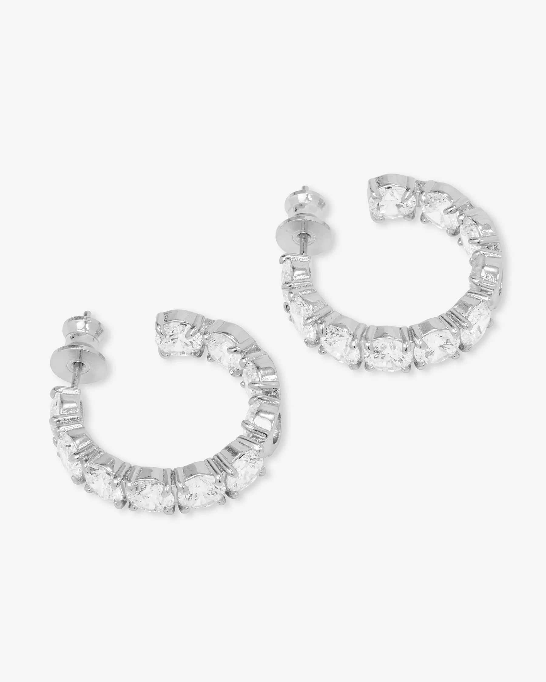 Oh She Fancy Hoops 1" | Silver