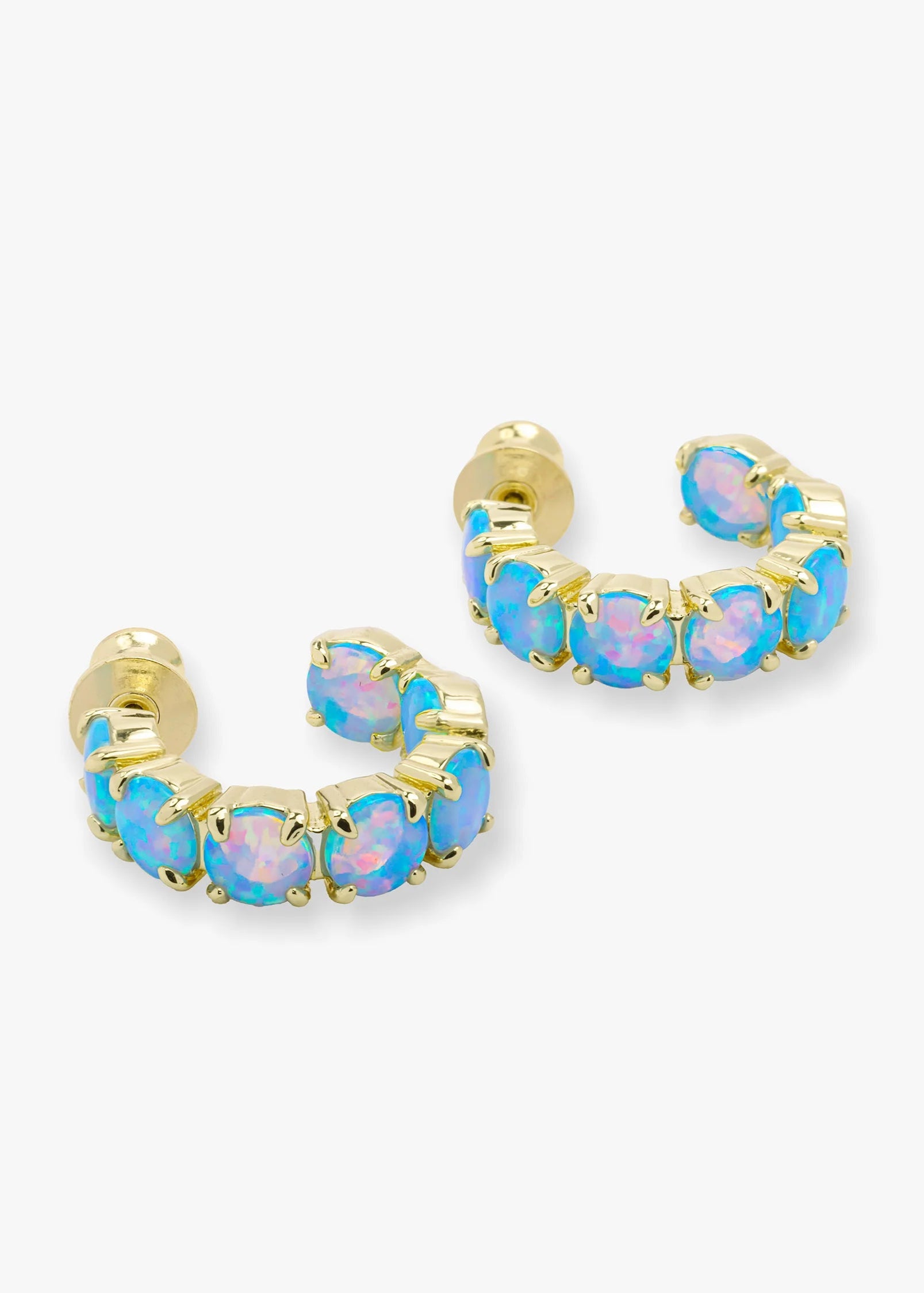 Oh She Fancy Hoops .75" | Blue Opal