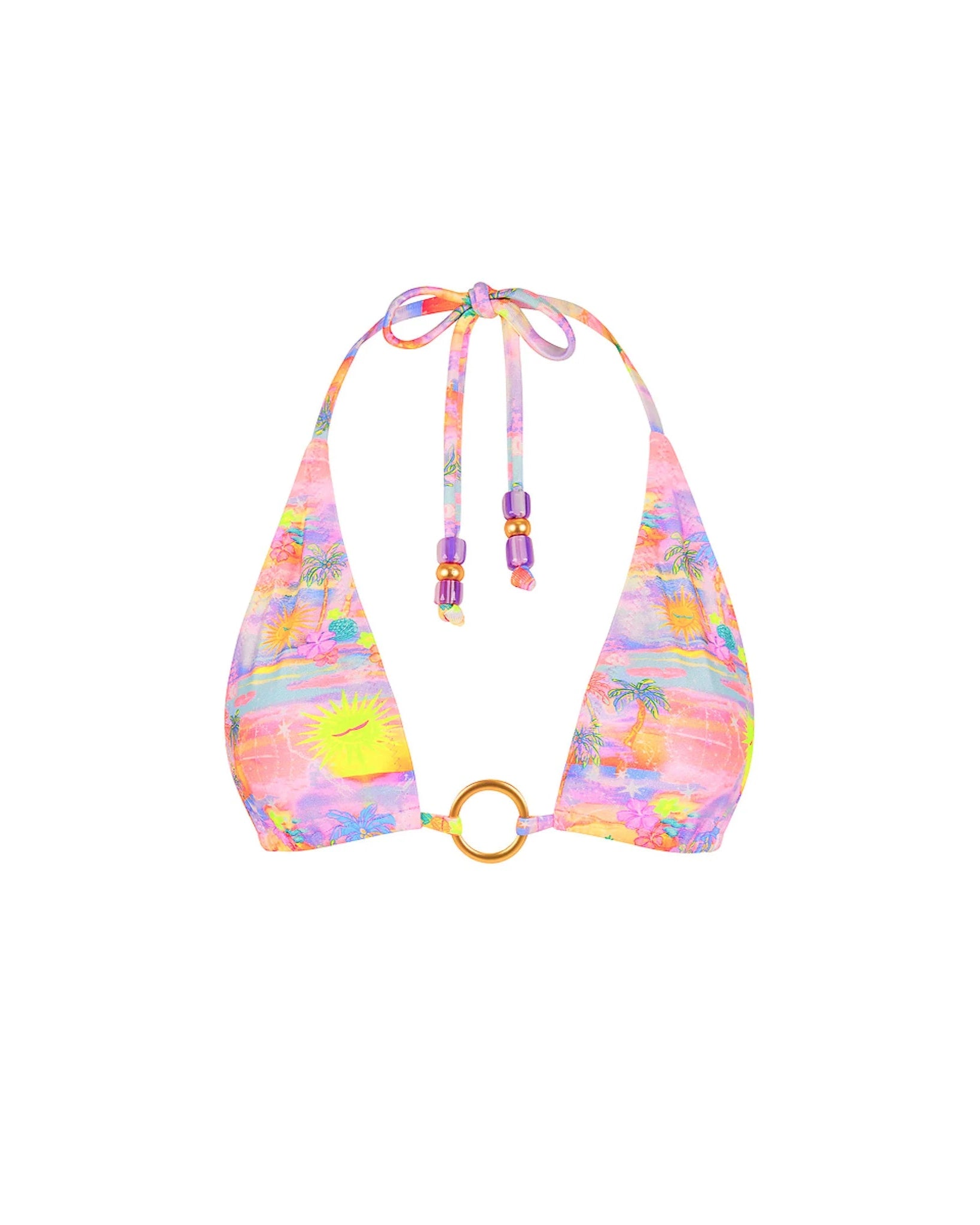 Ring Halter Bikini Top | Sunset Universe