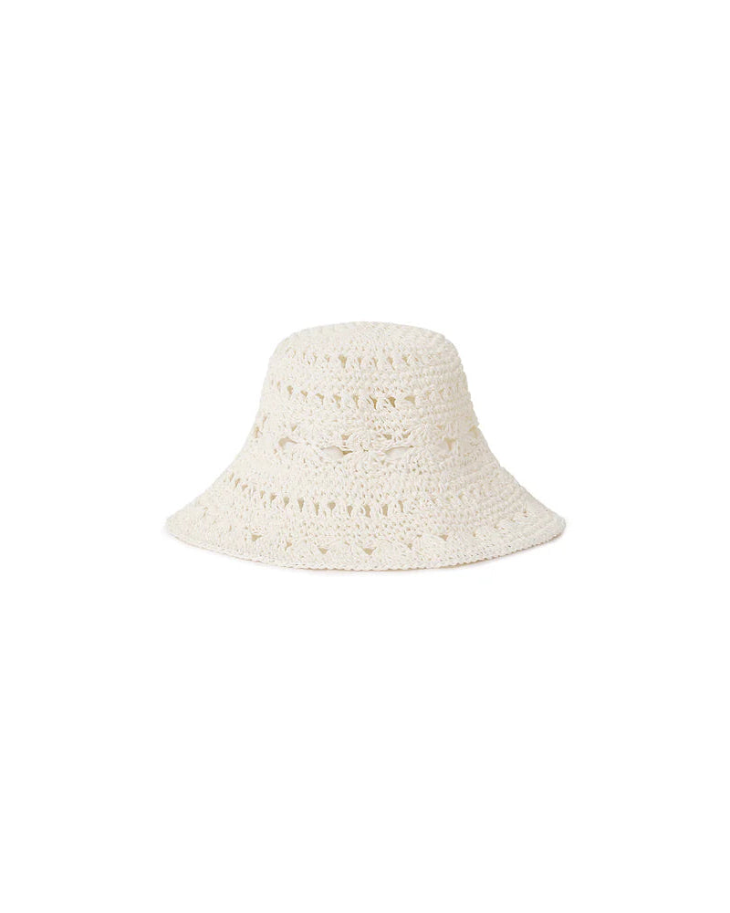 Straw Crochet Bucket Hat