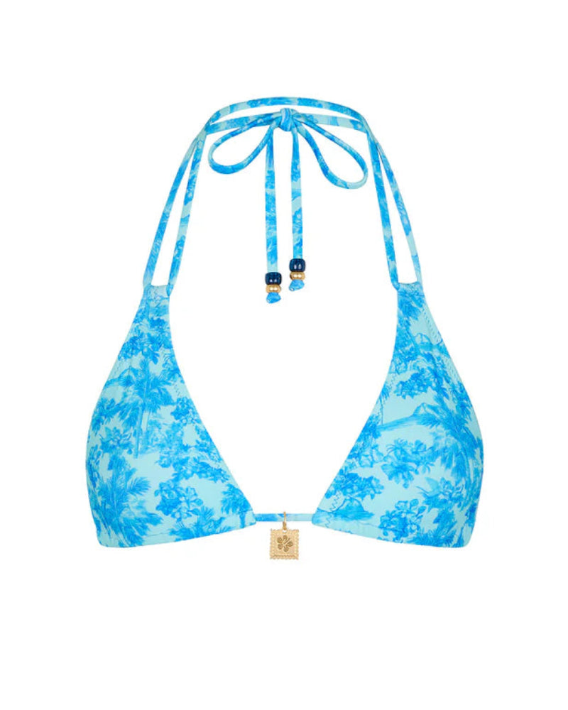 Simple Strap Halter Bikini Top | Ocean Paradise