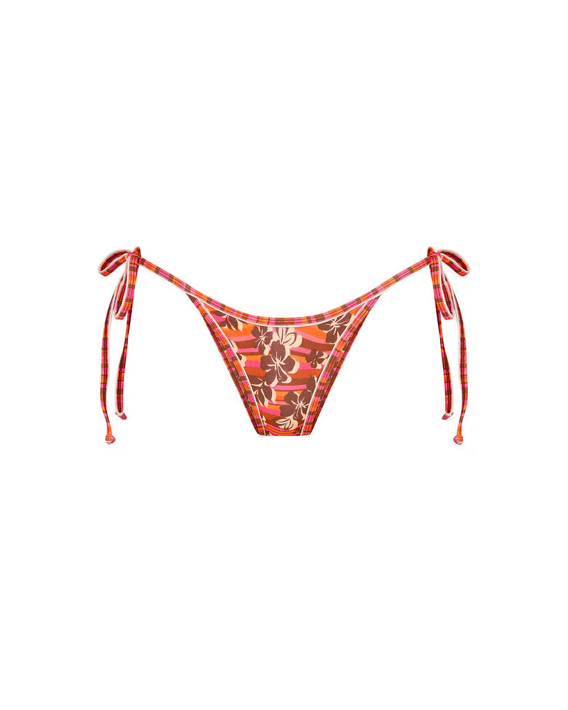 Double Bind Cheeky Tie Bikini Bottom | Sunkissed Stripe
