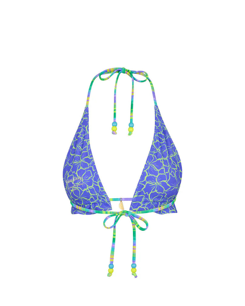 Frill Halter Bralette Bikini Top | Sugar Wave