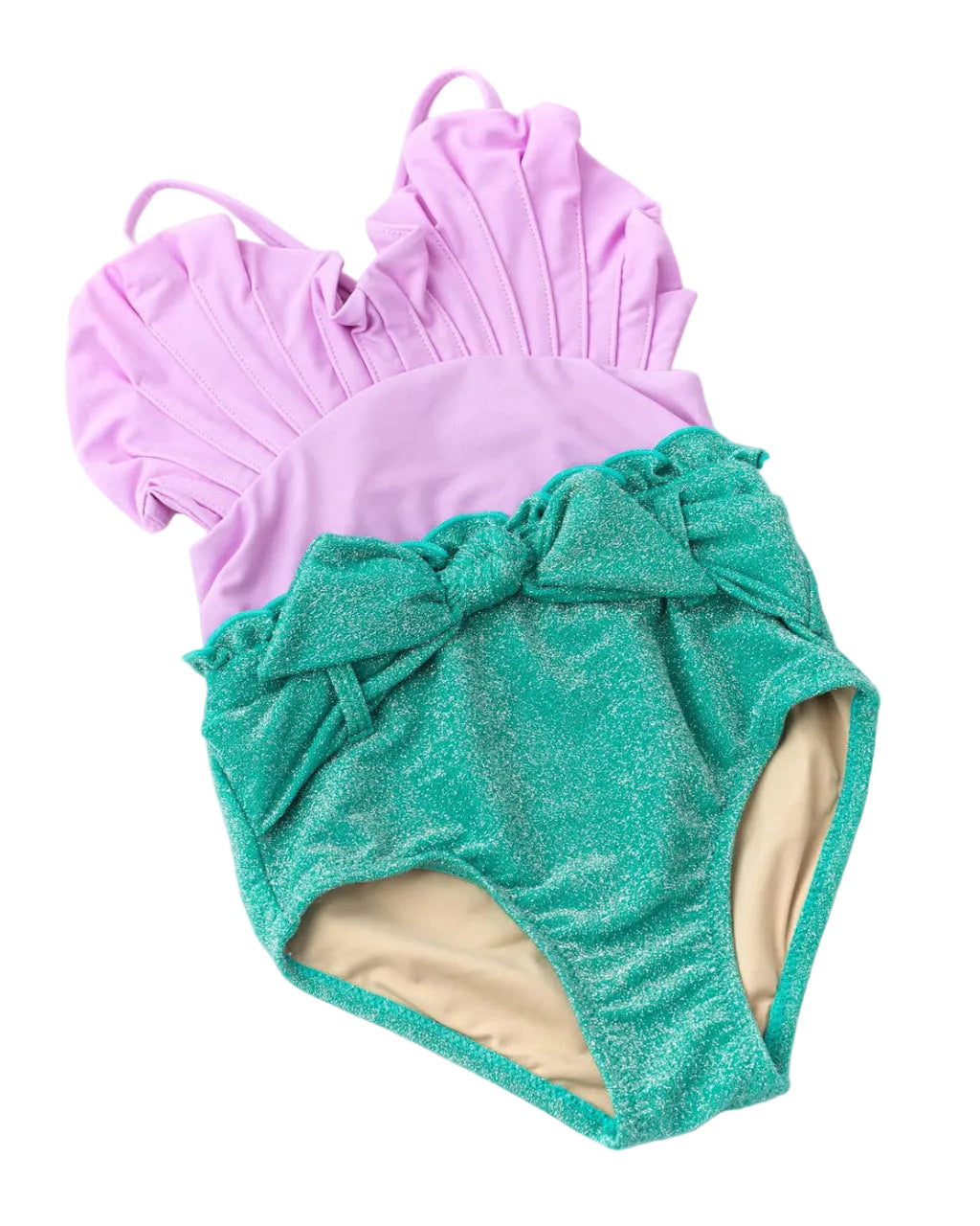 Girls Water Appearing One Piece | Shimmer Mermaid Lilac
