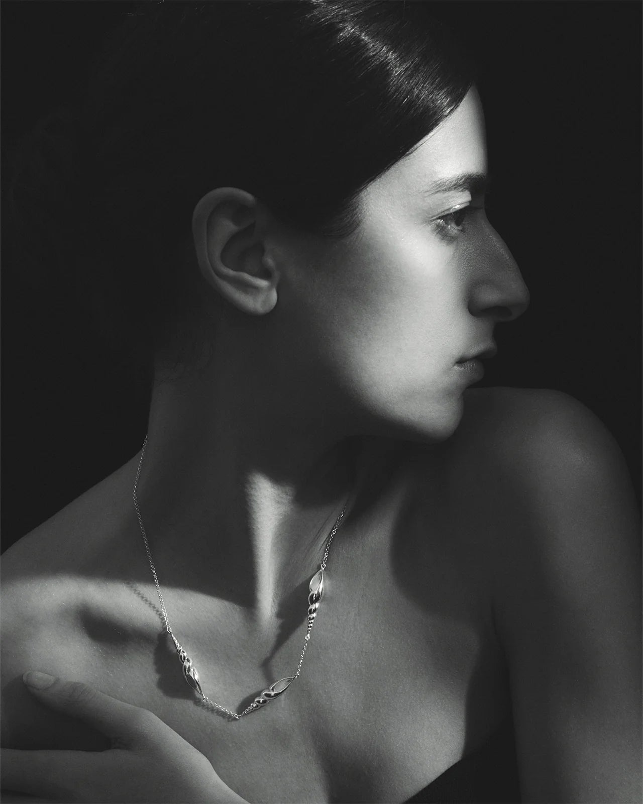 Spire Necklace in Silver