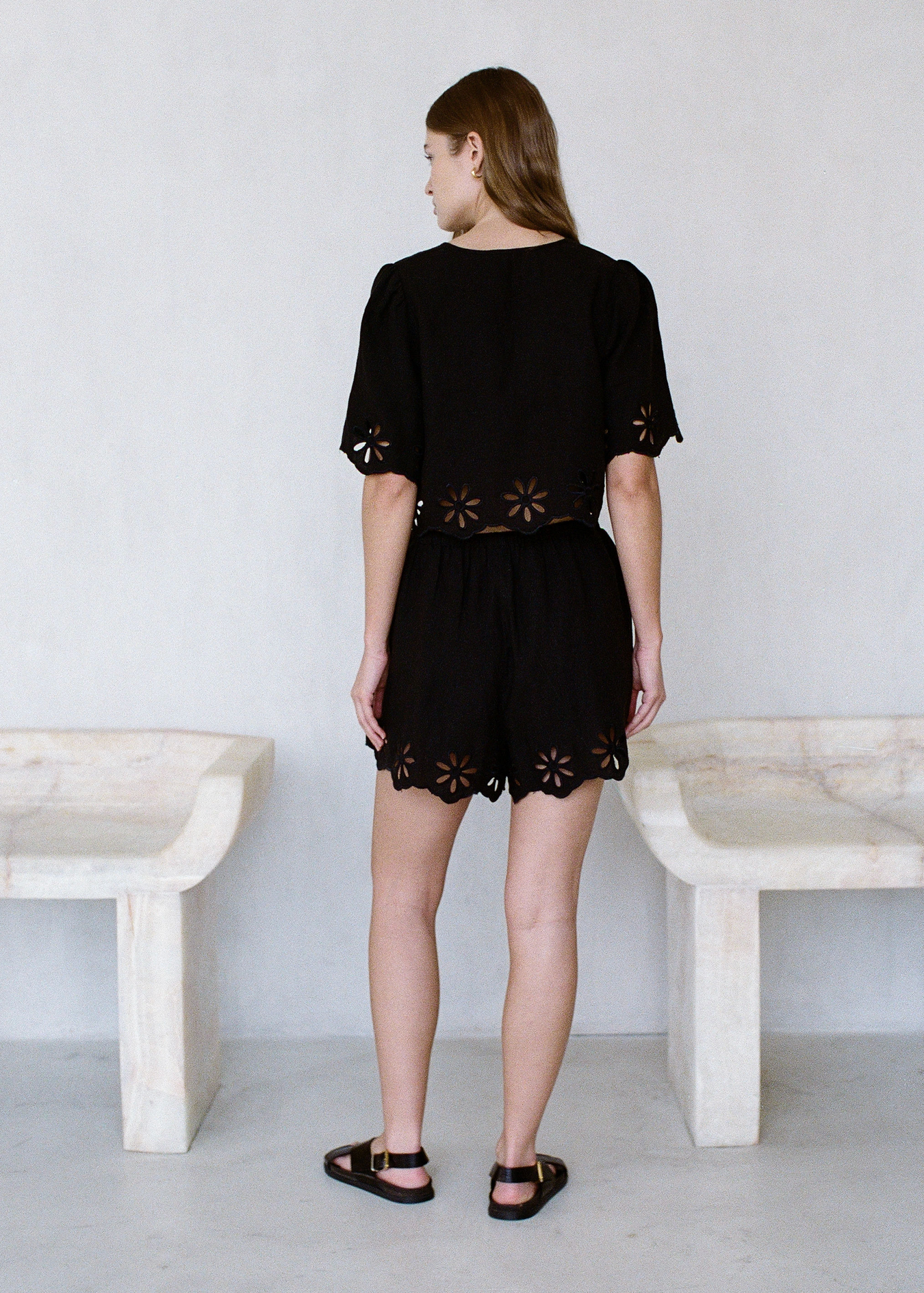 Iris Eyelet Shorts