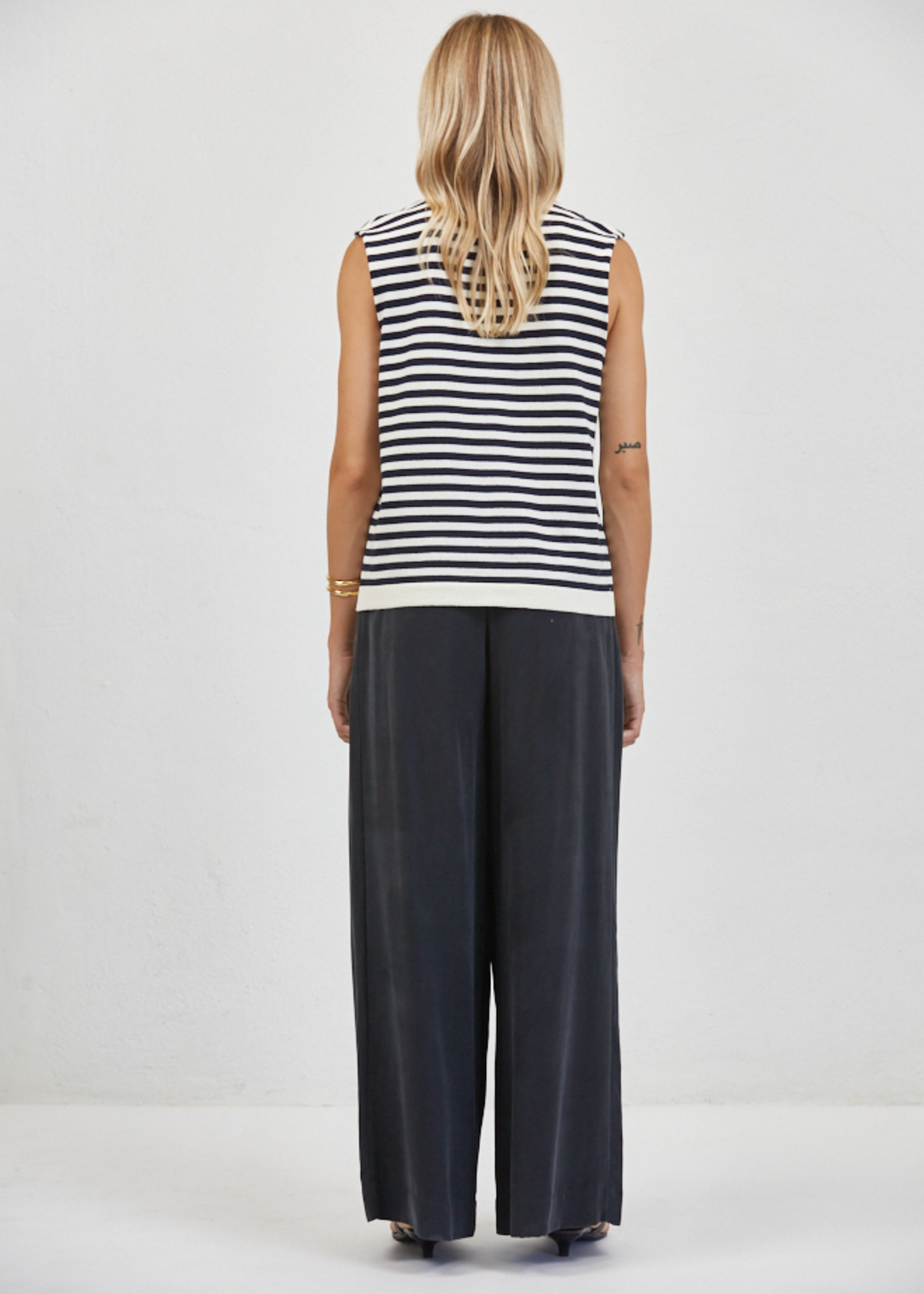Teagan Striped Sleeveless Top