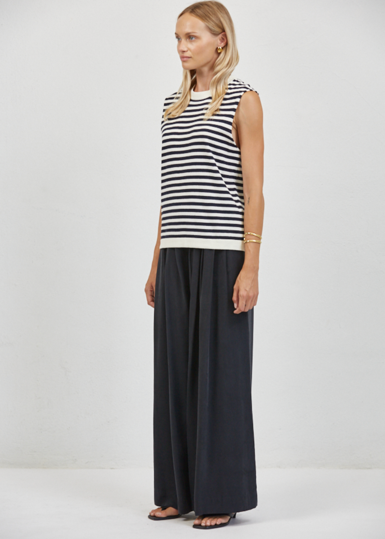 Teagan Striped Sleeveless Top