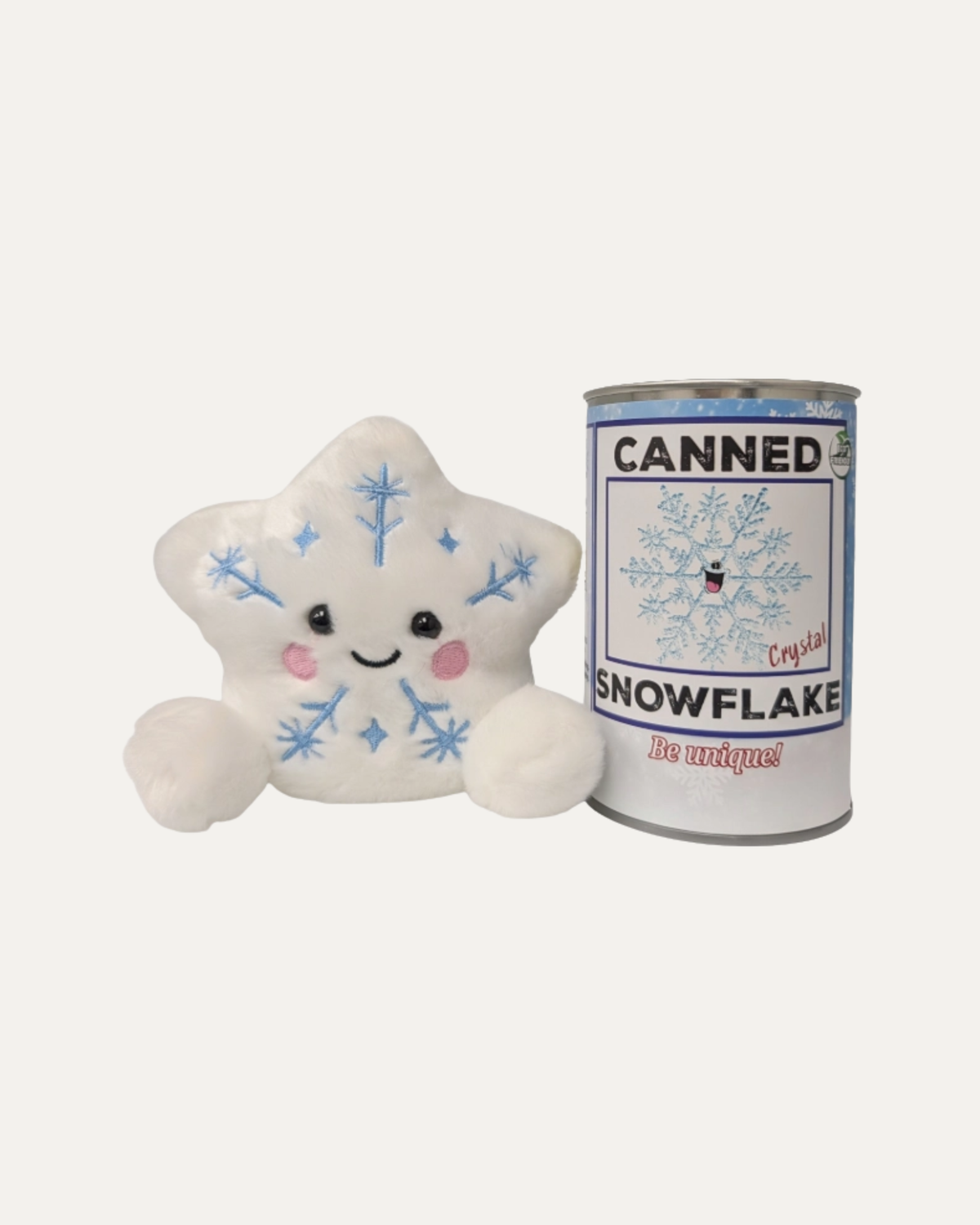 Crystal the Snowflake in a Can