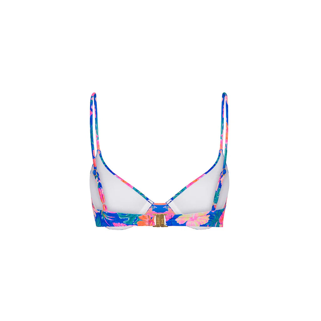 Slim Underwire Bra Bikini Top | Electric Palms