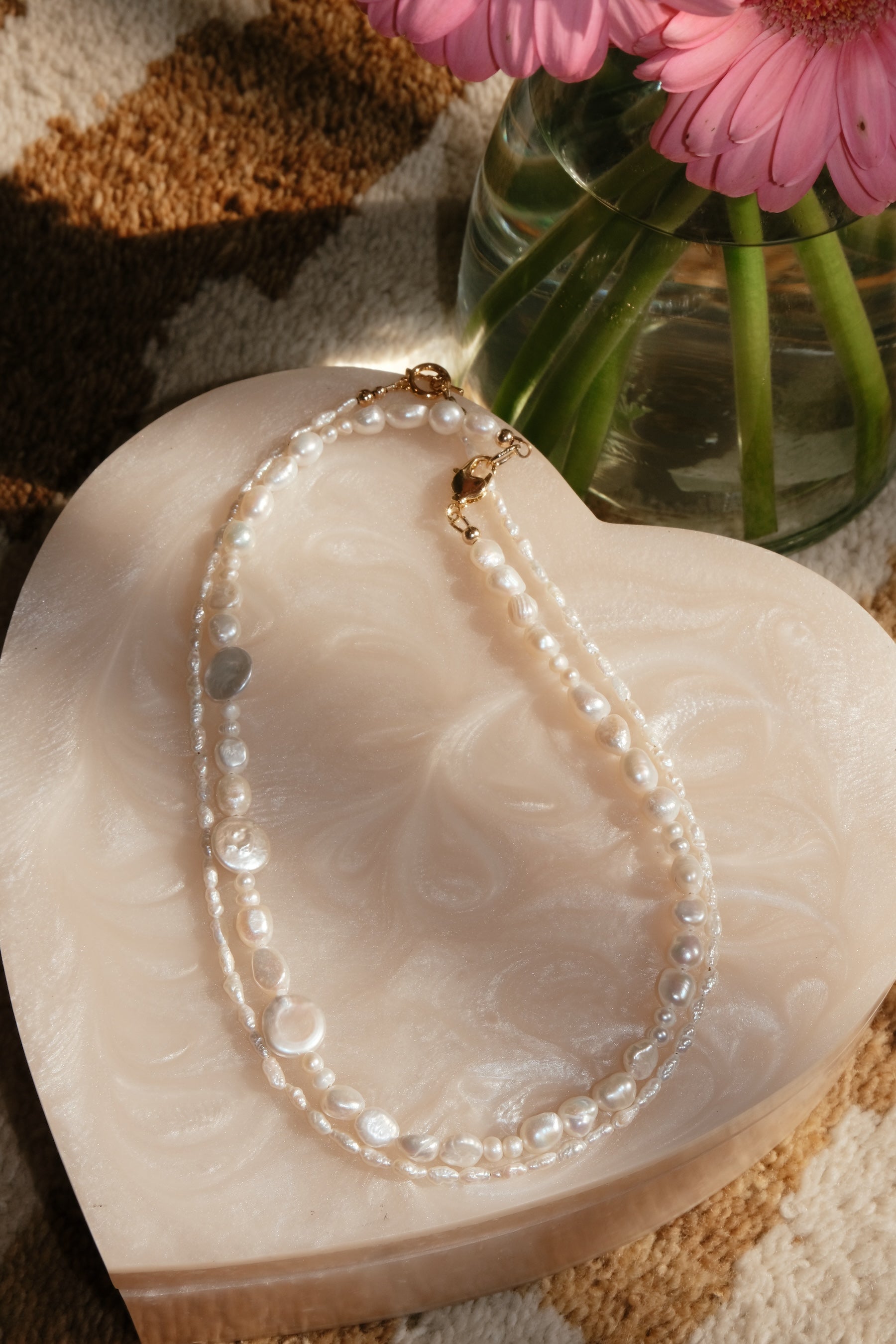 Cotton Pearl Necklace