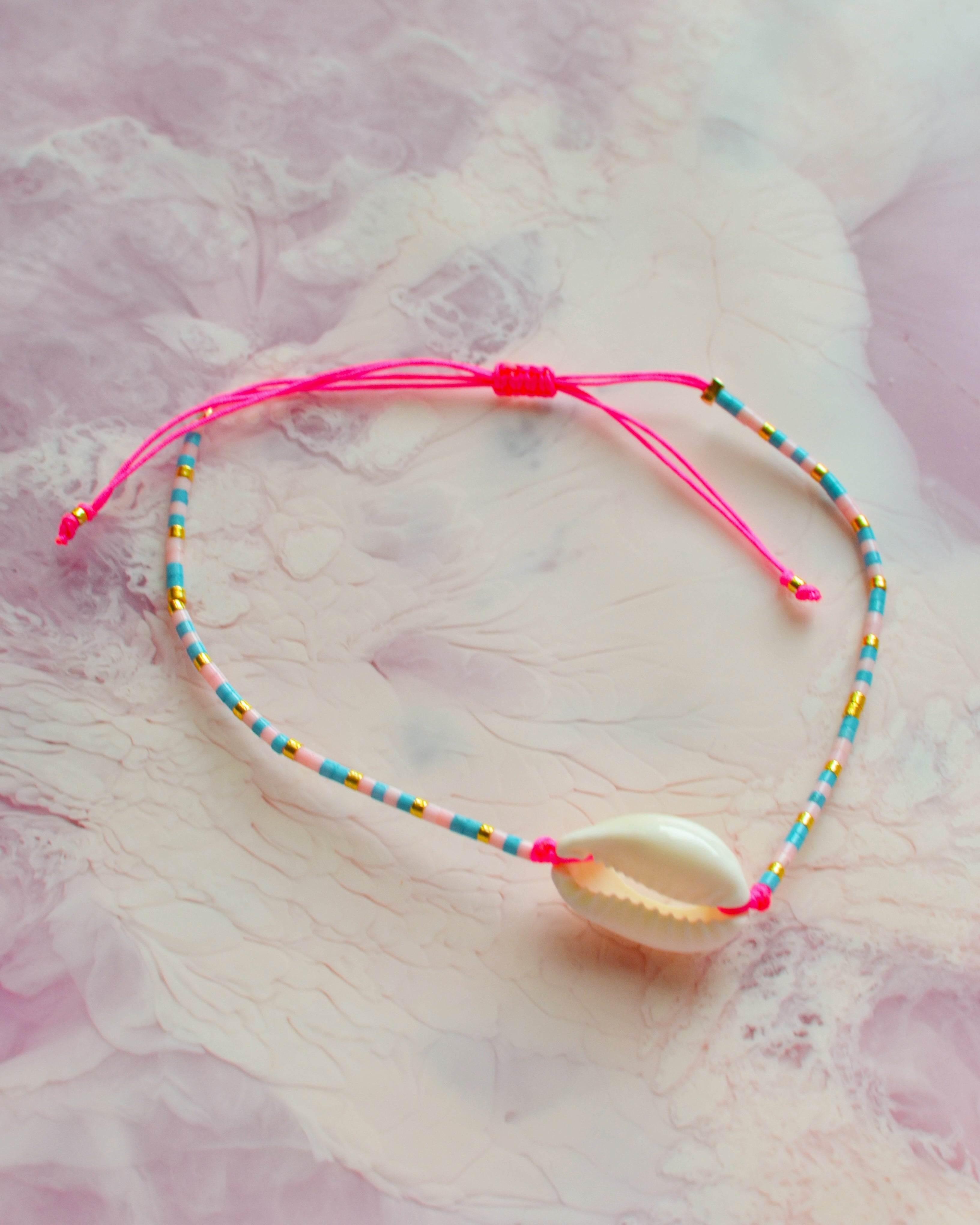 Pink Tide Shell Bracelet