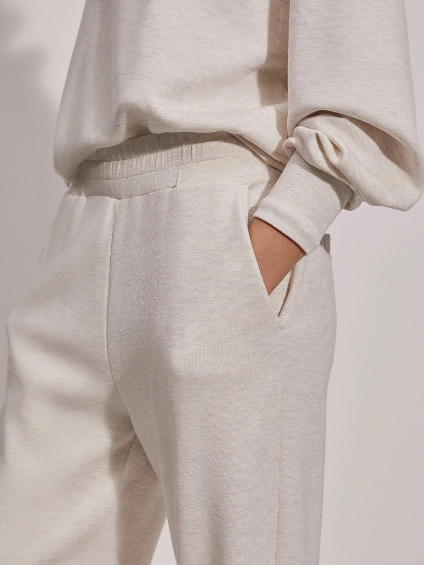 Relaxed Pant 27.5 in Ivory Marl