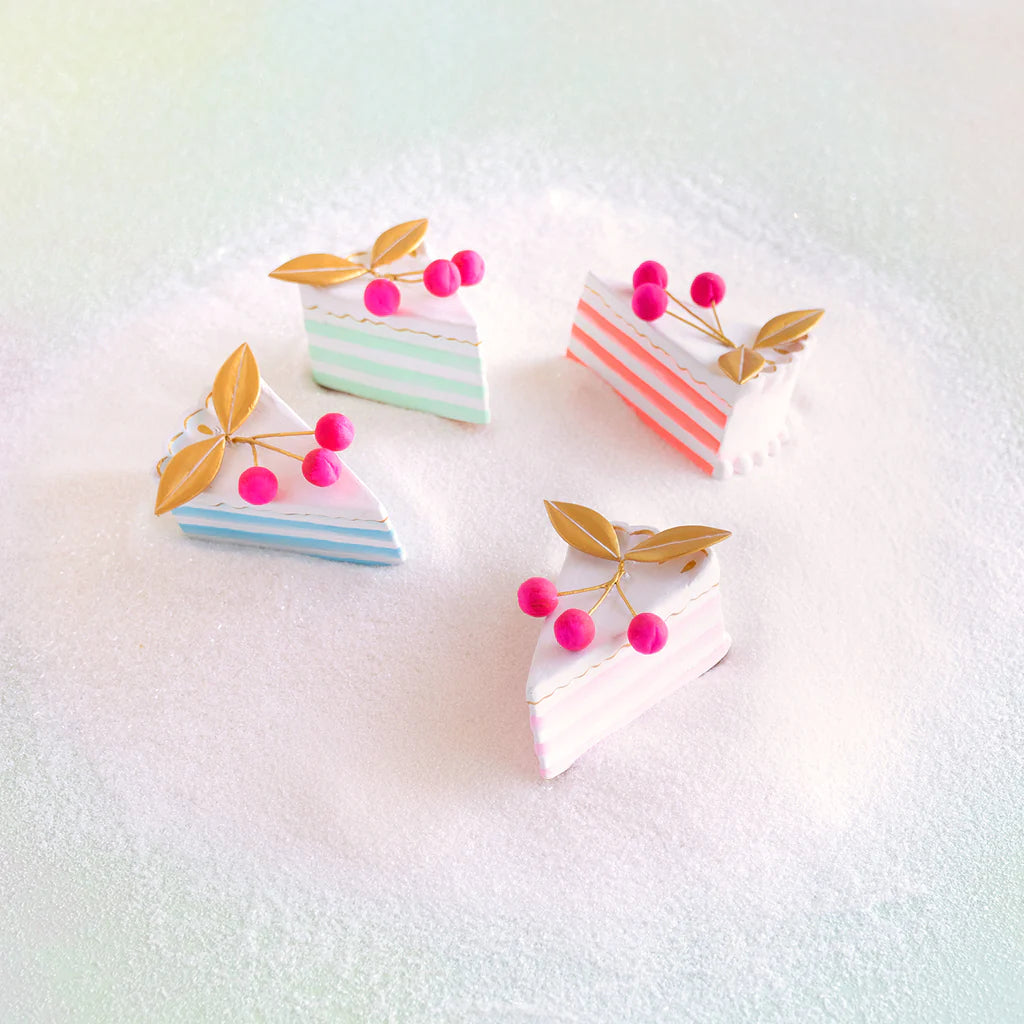 French Cake Slice Resin Ornament