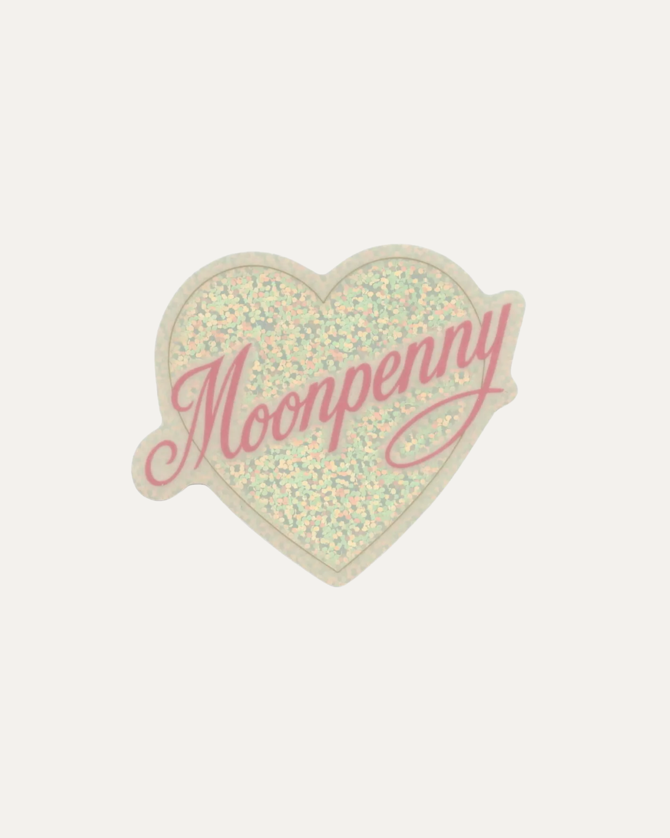 We Heart You Glitter Sticker