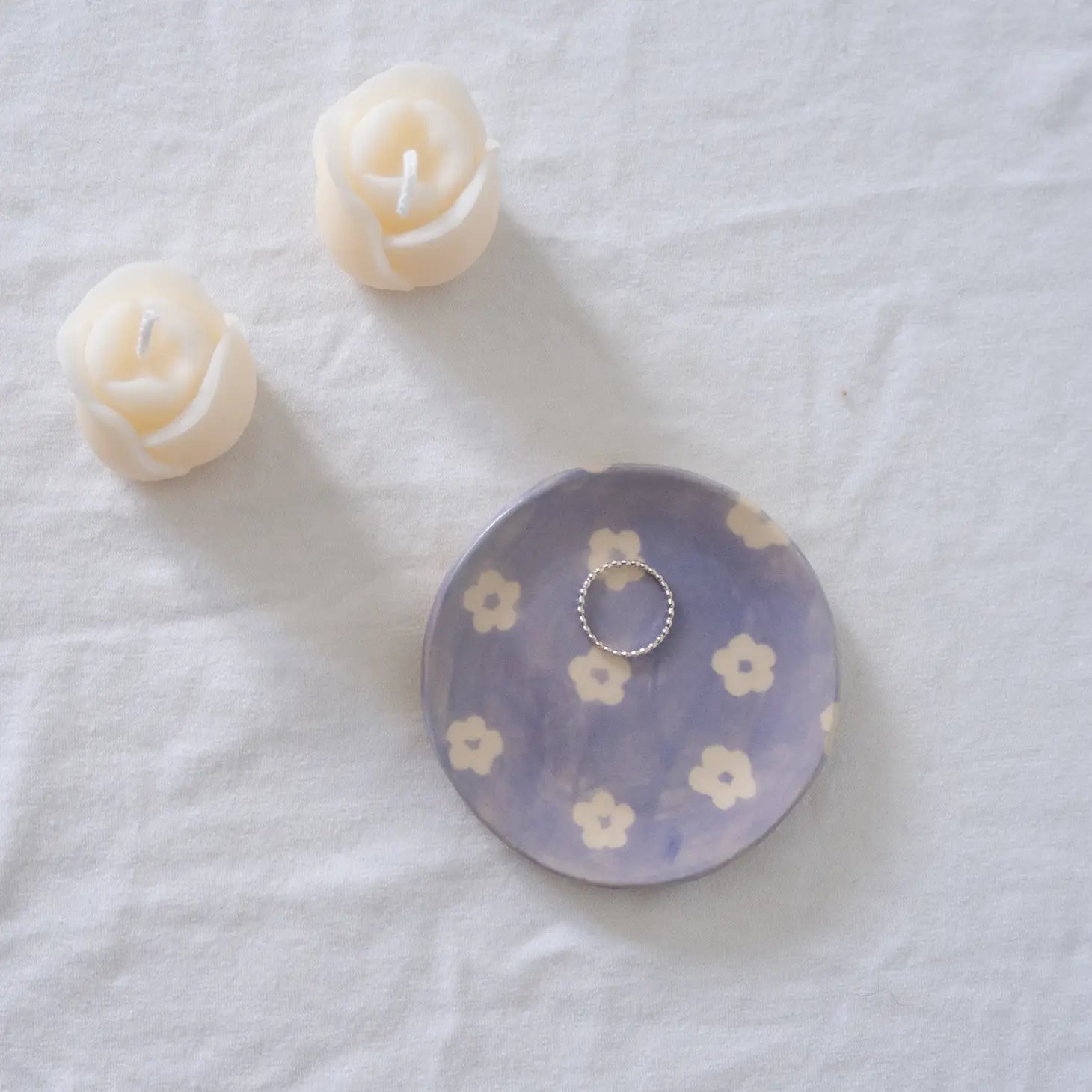 Lavender Petunia Dish
