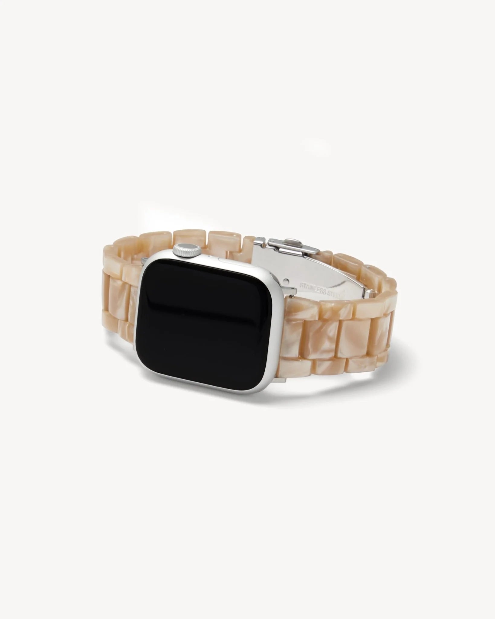 Apple Watch Band | Sand Shell & Black Hardware