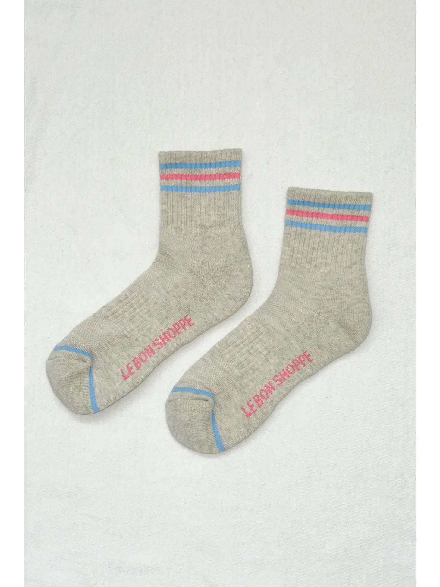 Girlfriend Socks in Bright Grey