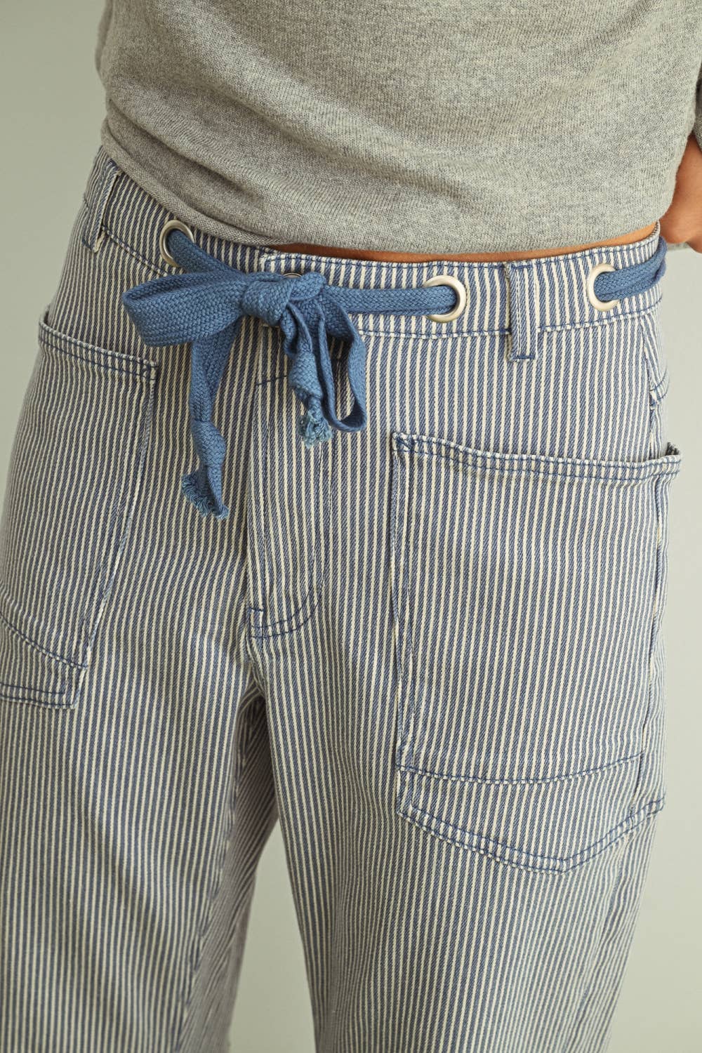 Striped Coastal Barrel Pants