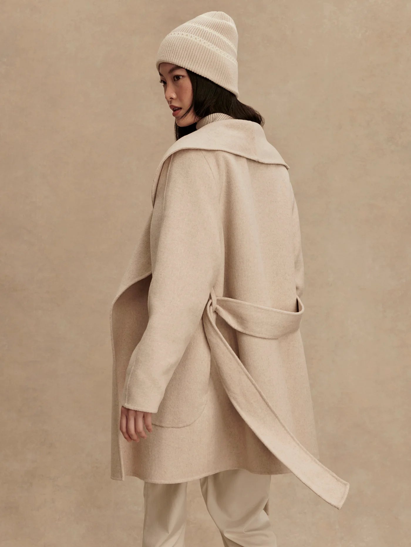 Edgemere Wrap Jacket | Pumice Stone Marl