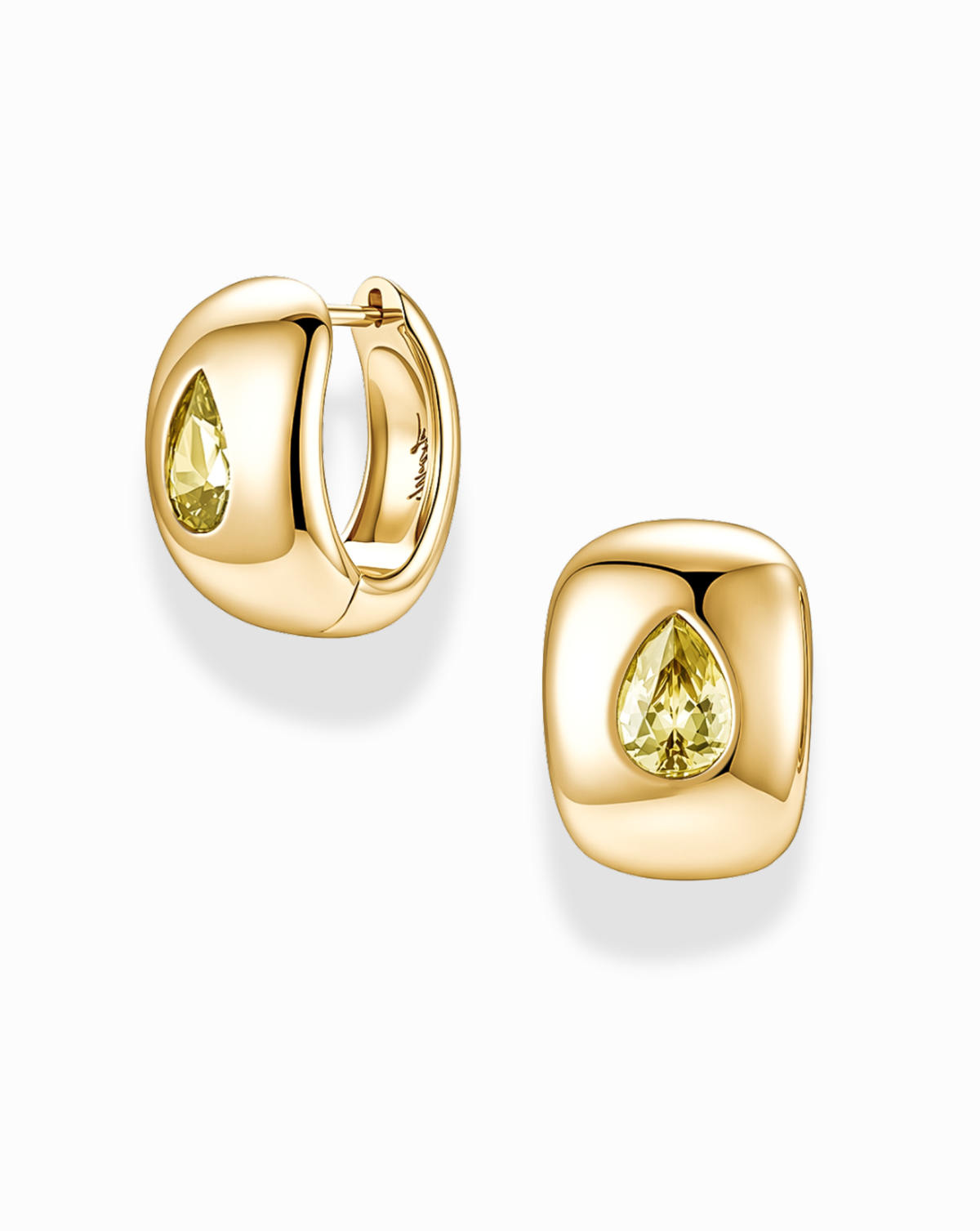 Penn Oilve Gemstone Hoops