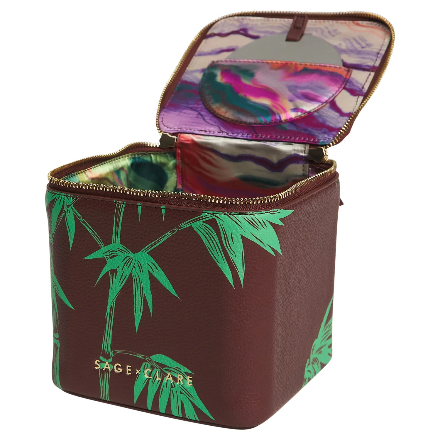 Aneta Small Vanity Case | Rosewood