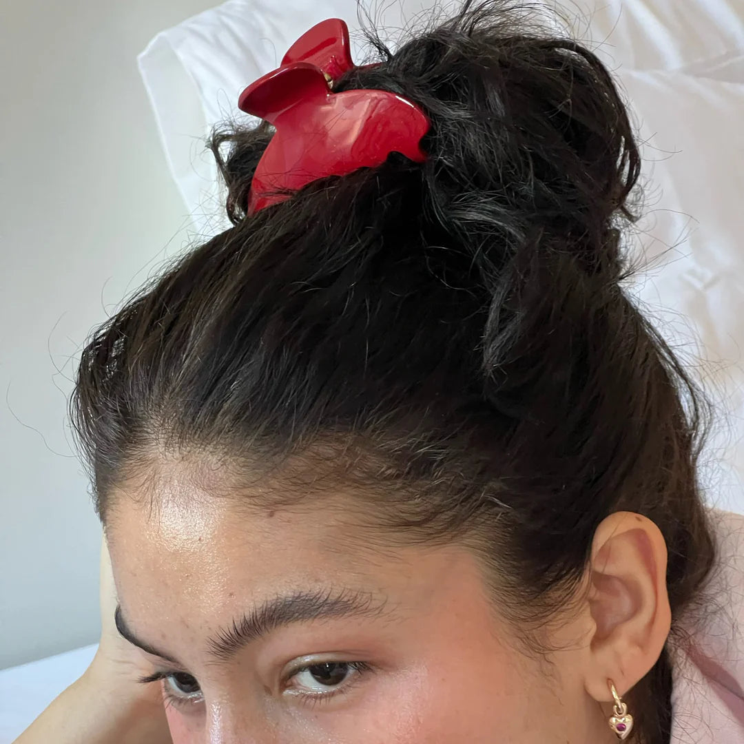 Big Effing Claw Clip in Cherry Kiss