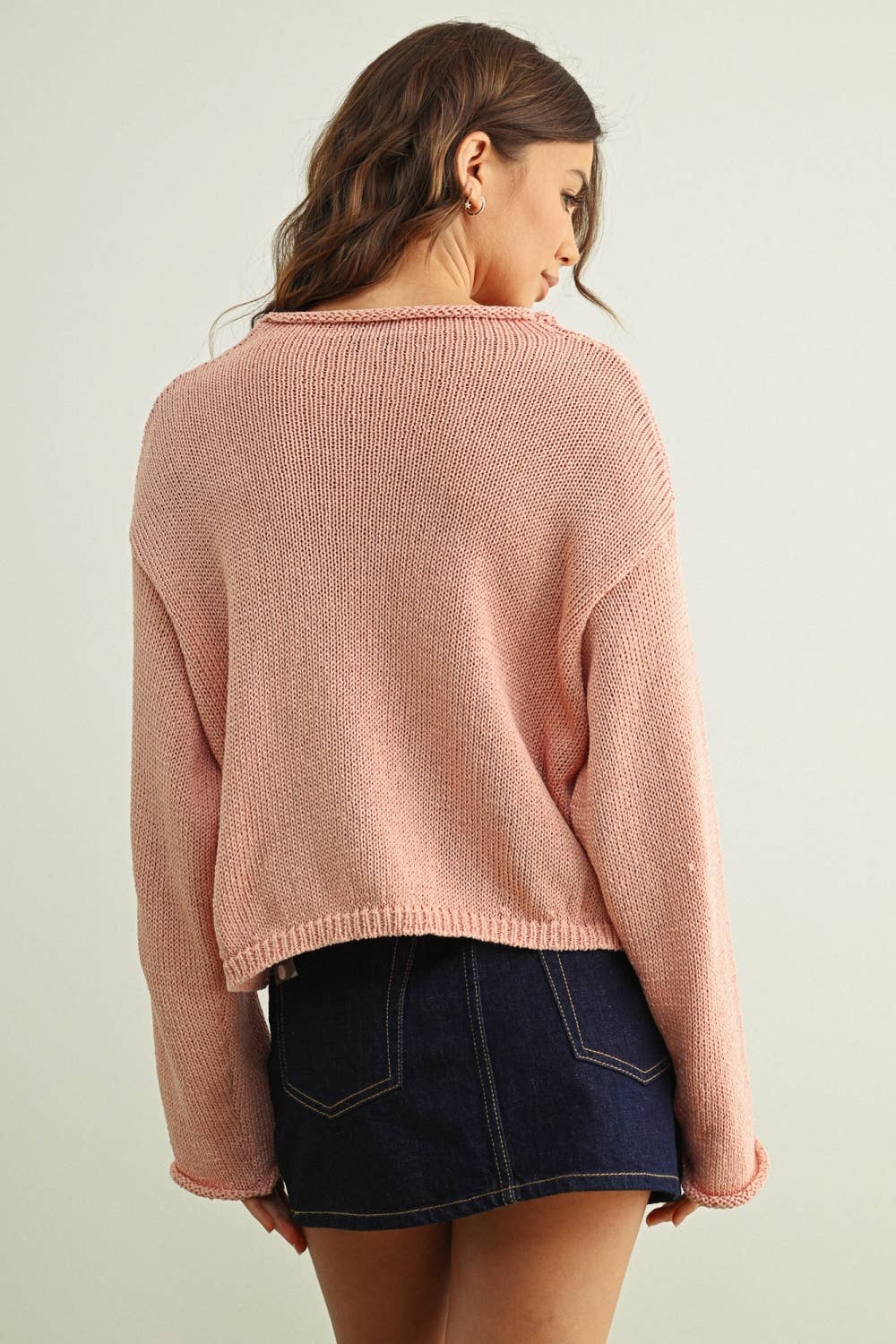 Lightweight Rose Beach Cardigan